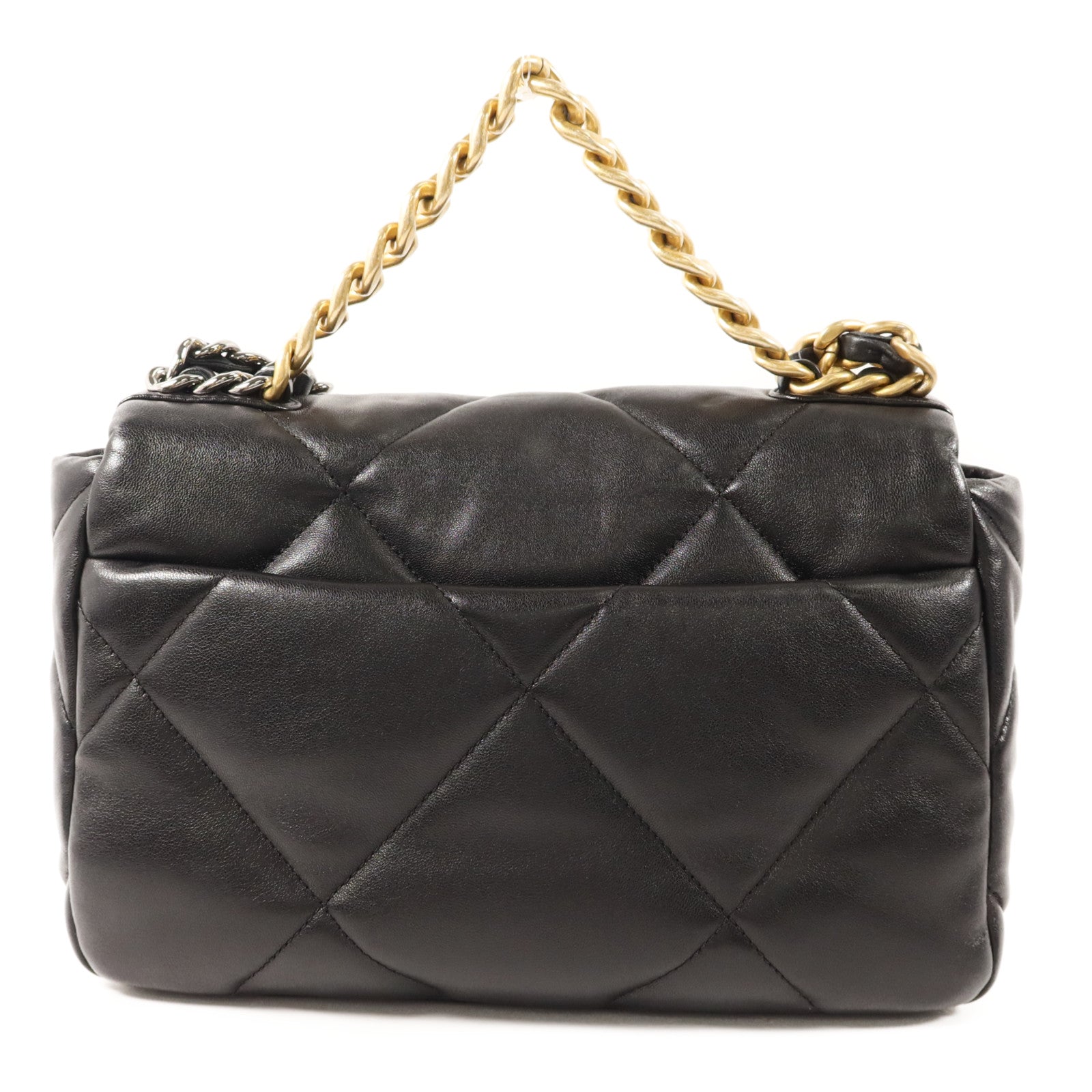 CHANEL 羊皮皮革Chanel 19 Small金扣手挽肩背兩用袋