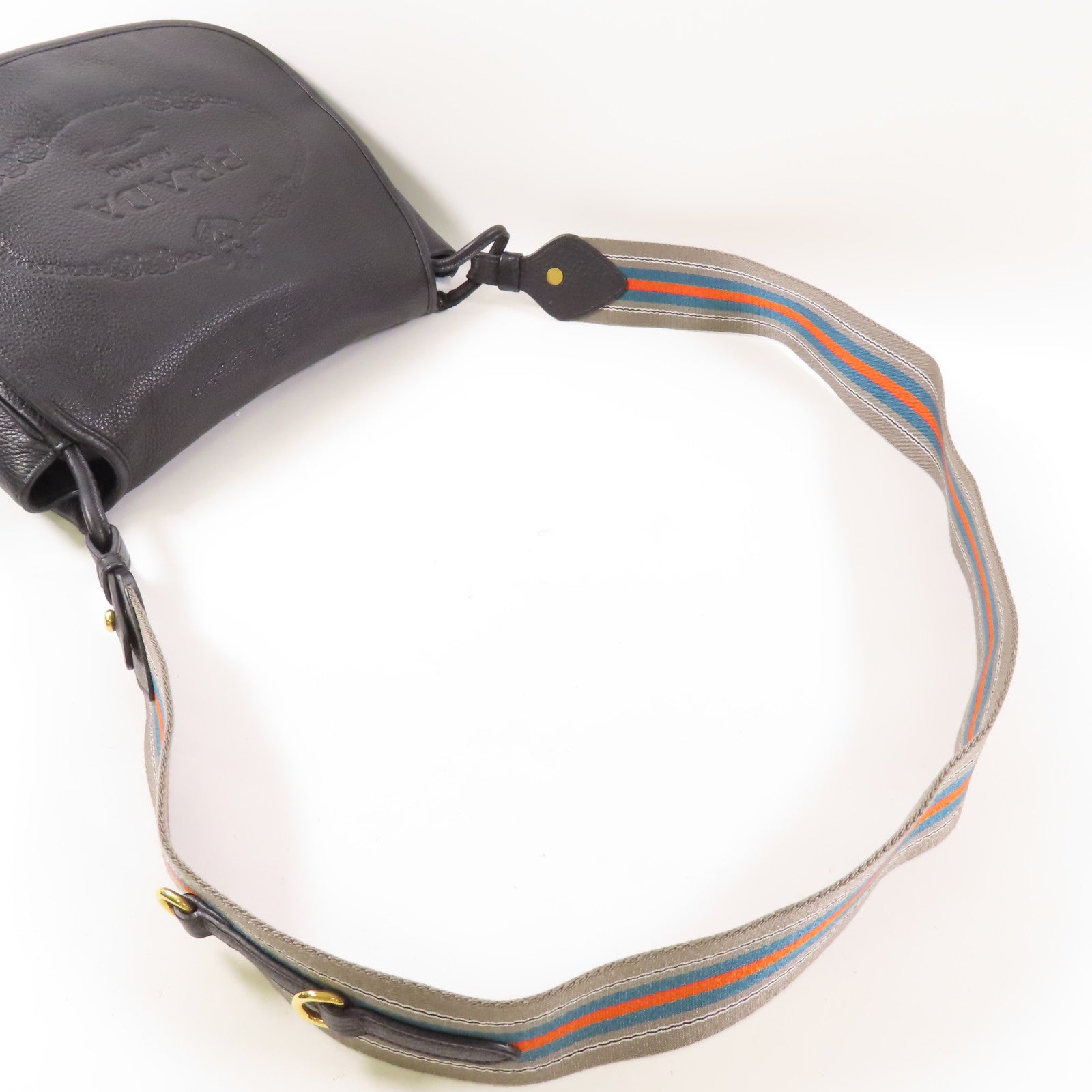 PRADA 牛皮皮革Shoulder Bag金扣肩背袋