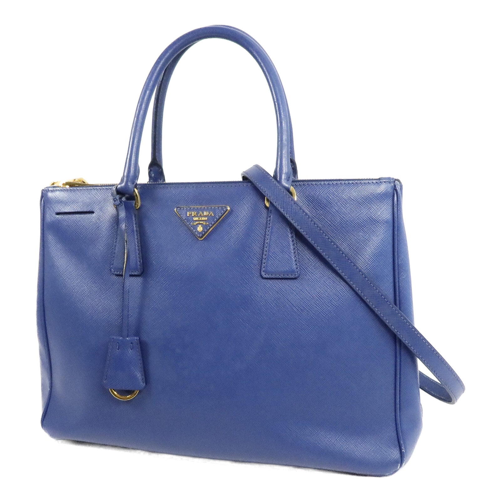 PRADA 牛皮皮革Galleria Bag手挽肩背兩用袋