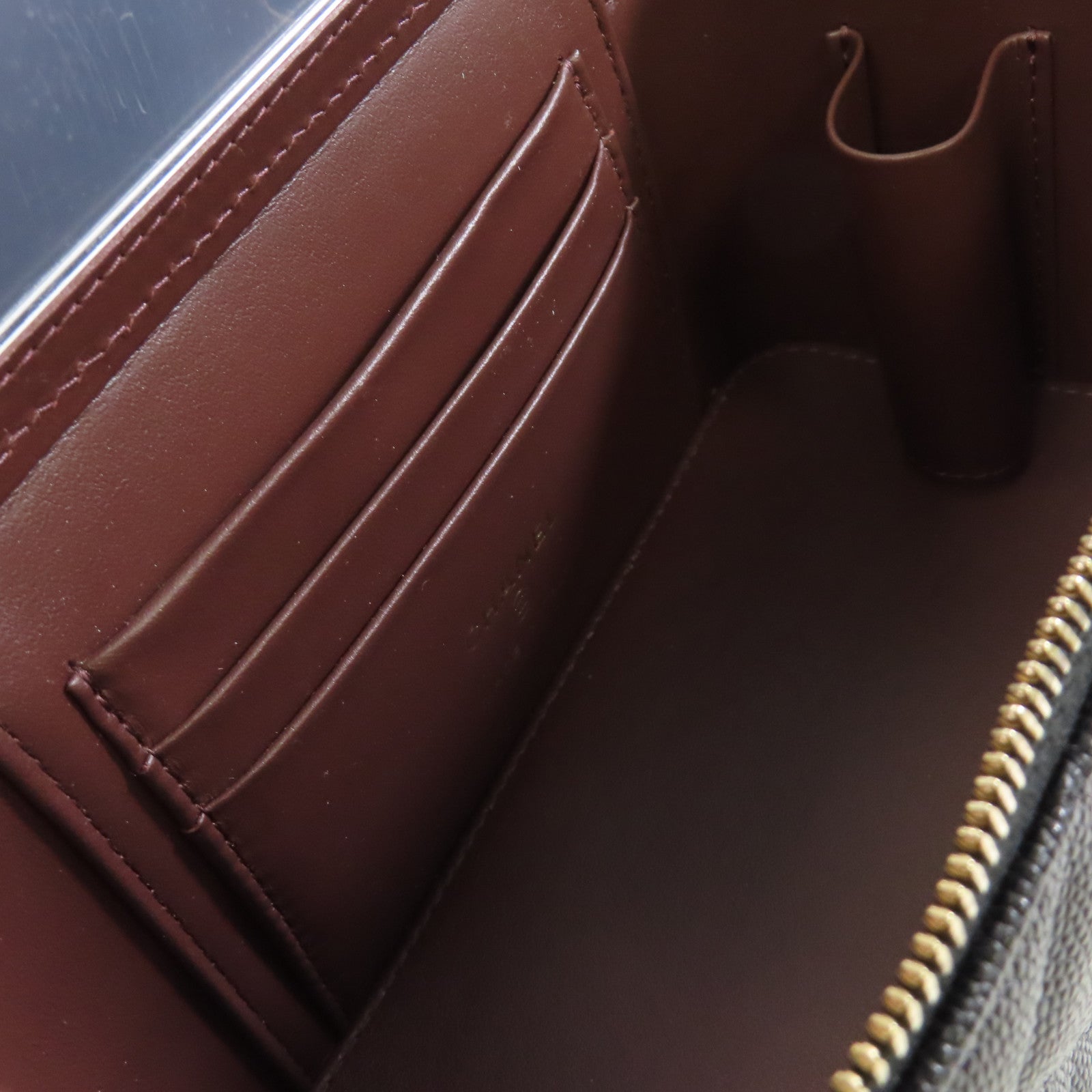 CHANEL 菱格Caviar皮革Vanity Case Shoulder Bag金扣鏈帶肩背袋黑色