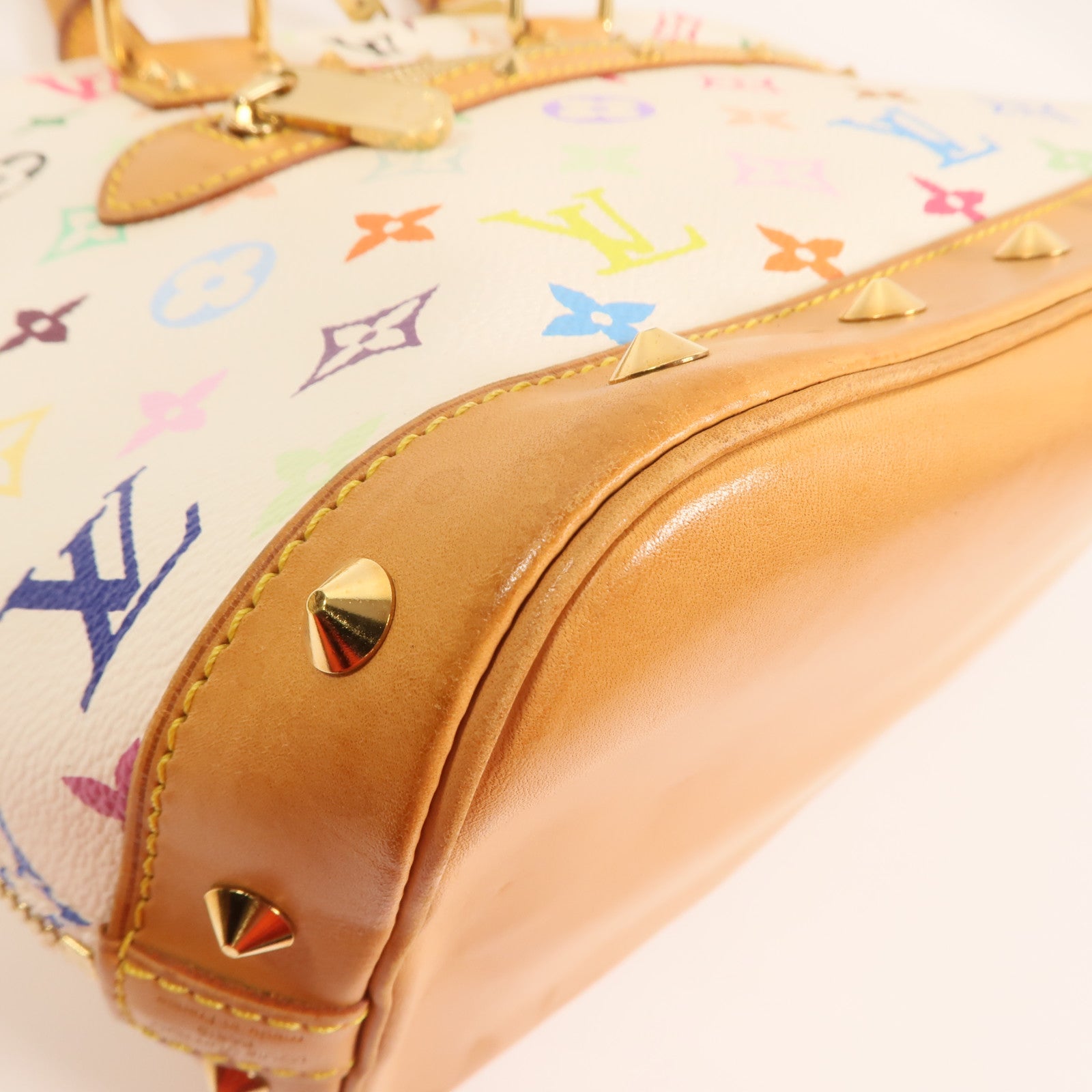 LOUIS VUITTON Monogram Multicolore Alma PM金扣手挽袋