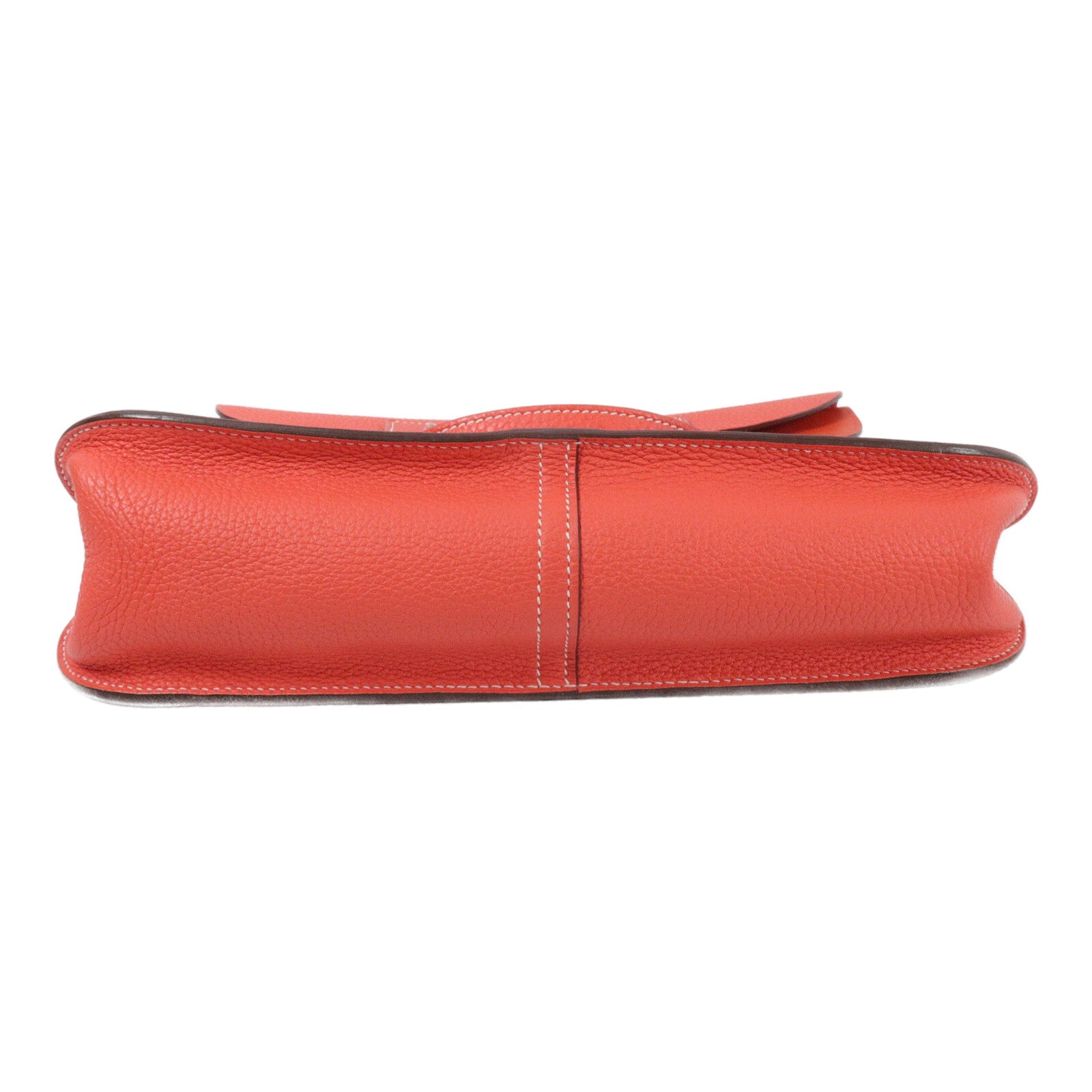 HERMES Clemence皮革Halzan 31手挽肩背兩用袋Rose Jaipur/Capucine