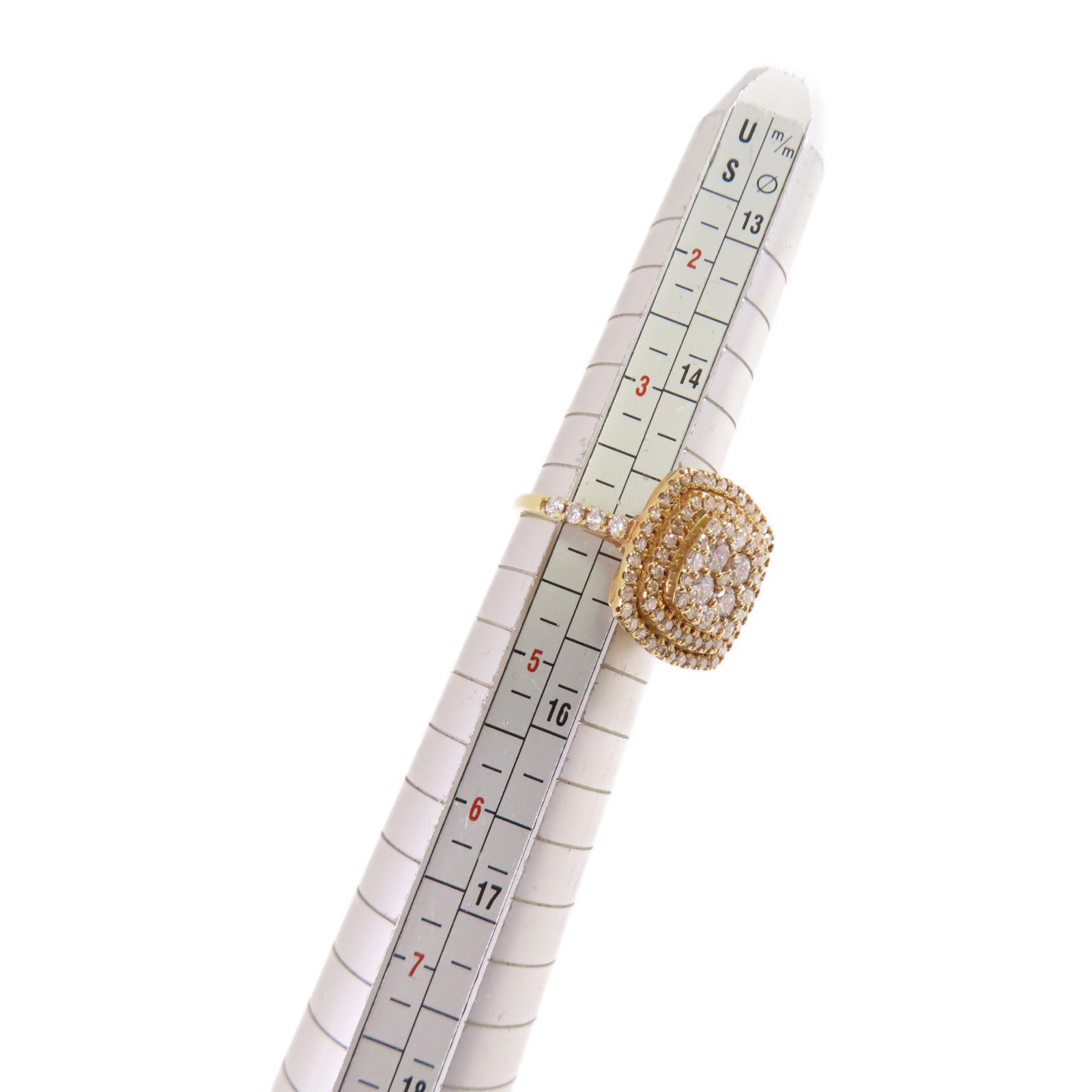 JEWELRY 【激減優惠】18K黃金/鑽石Diamond Ring戒指US#4