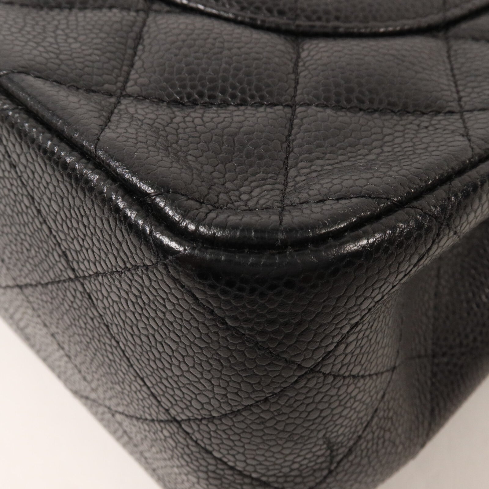 CHANEL 牛皮皮革Large Classic鏈帶肩背袋