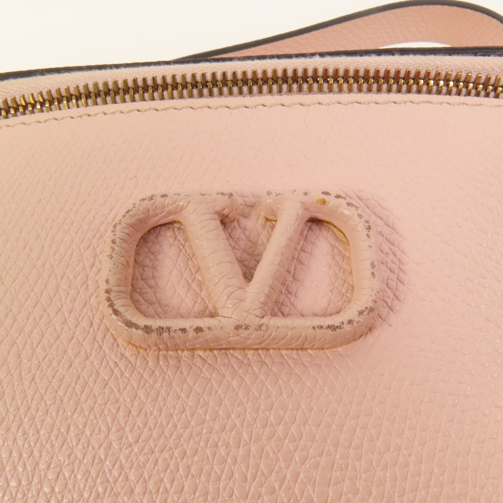 Valentino 牛皮皮革Garavani Vanity Case金扣手挽肩背兩用袋