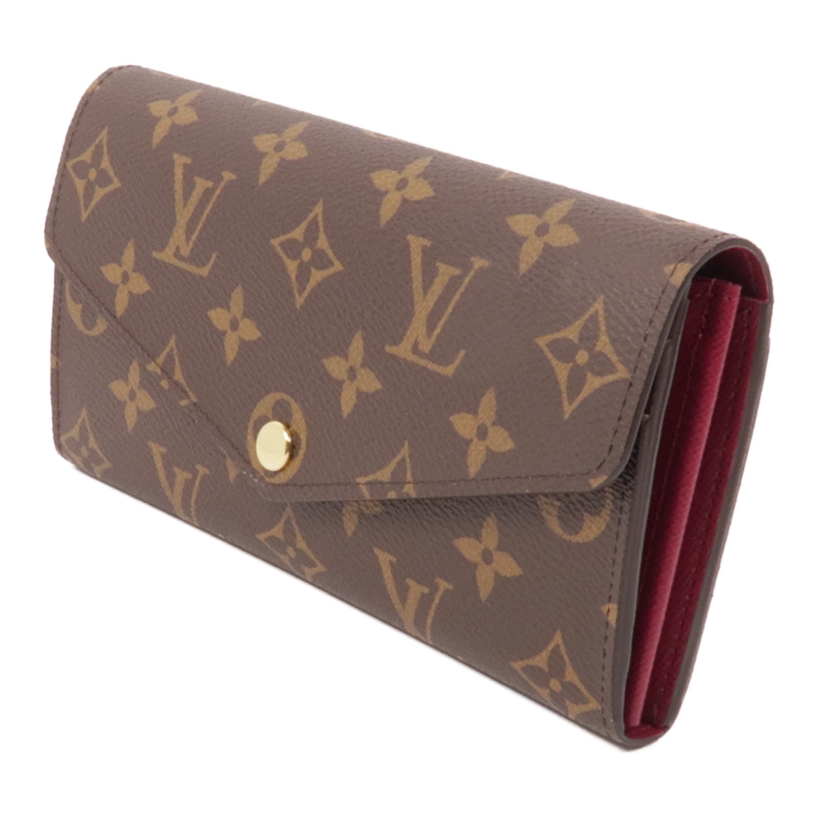 LOUIS VUITTON Monogram Sarah金扣長錢包