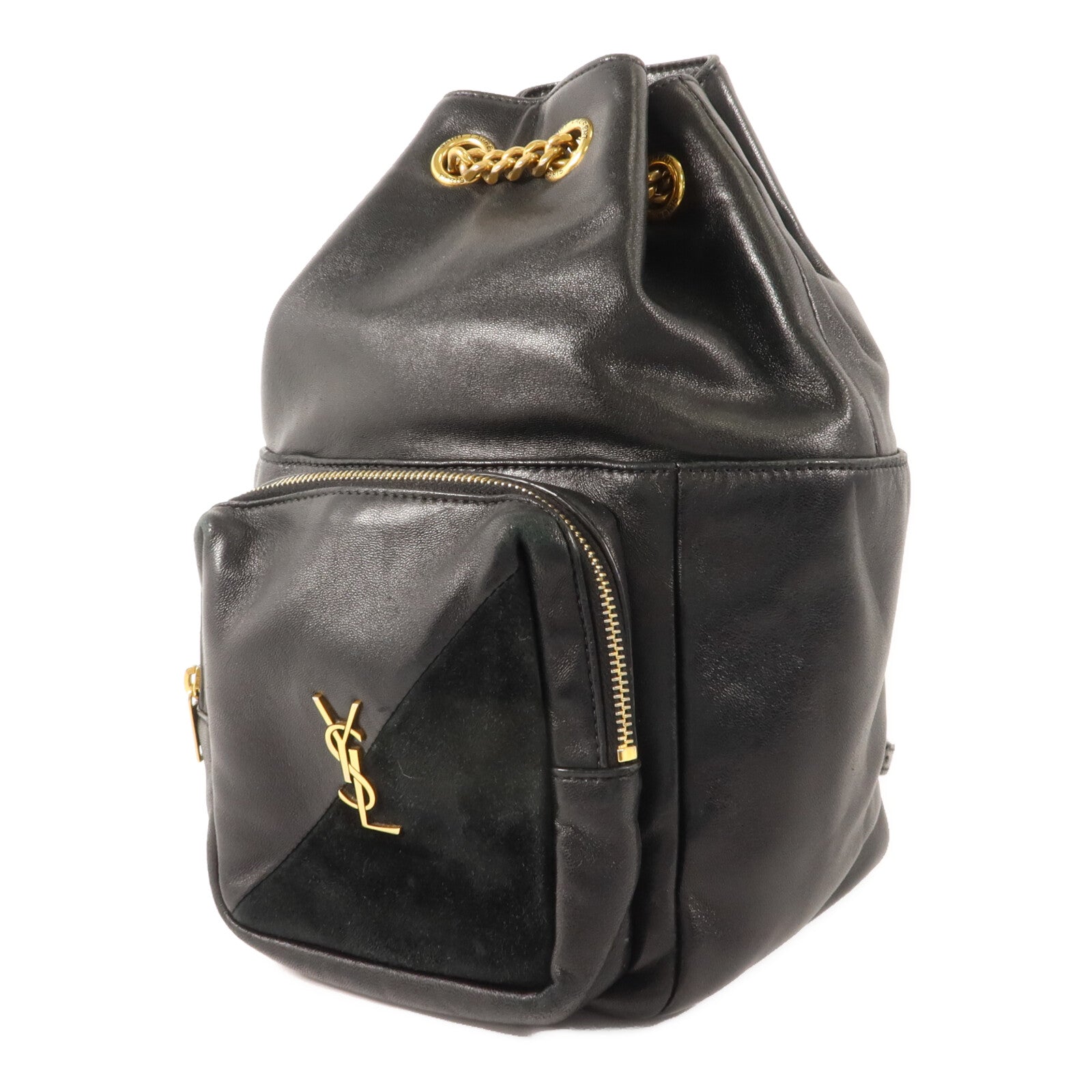 SAINT LAURENT 羊皮/麂皮皮革Jamie Backpack背包