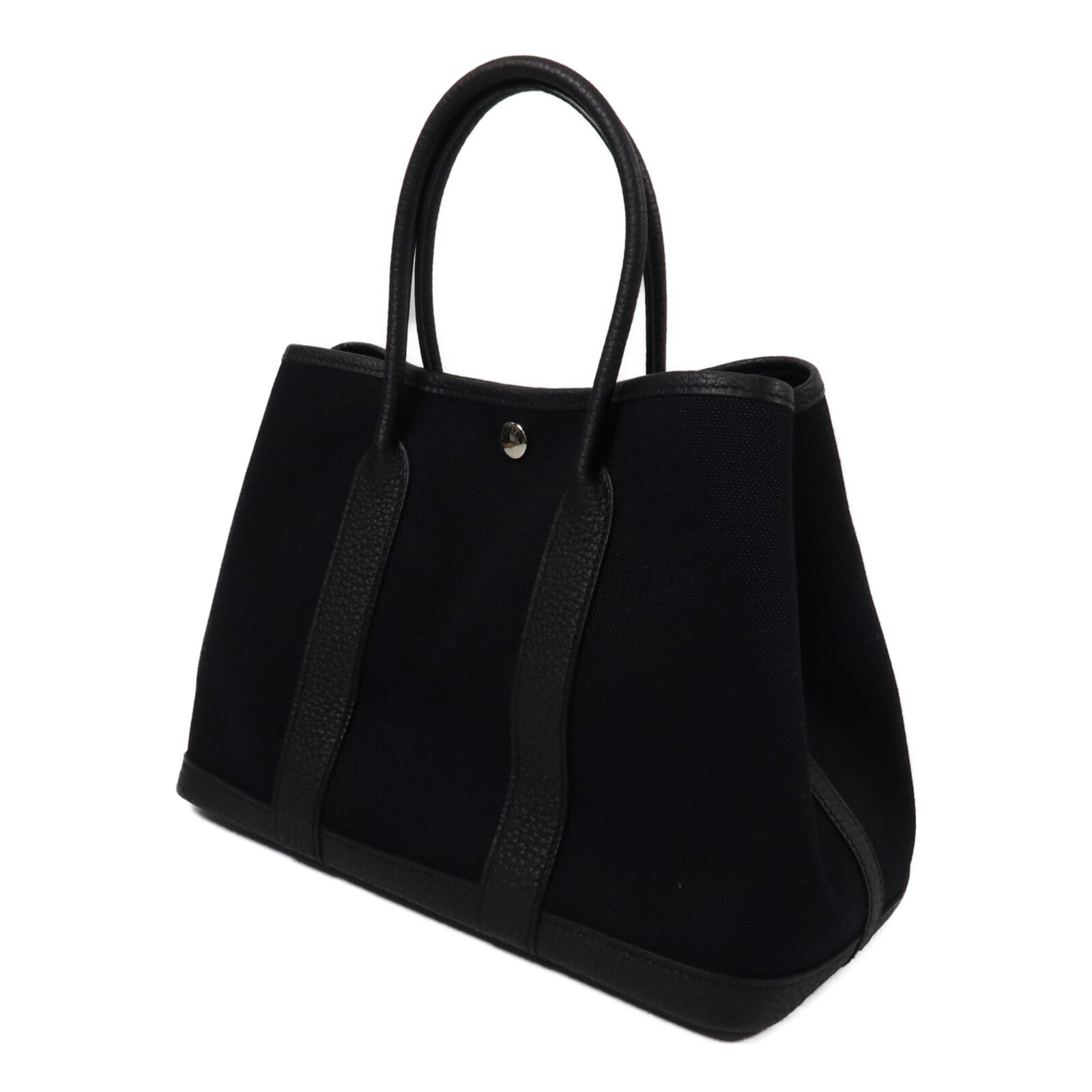 HERMES 帆布Garden Party TPM手挽袋Noir