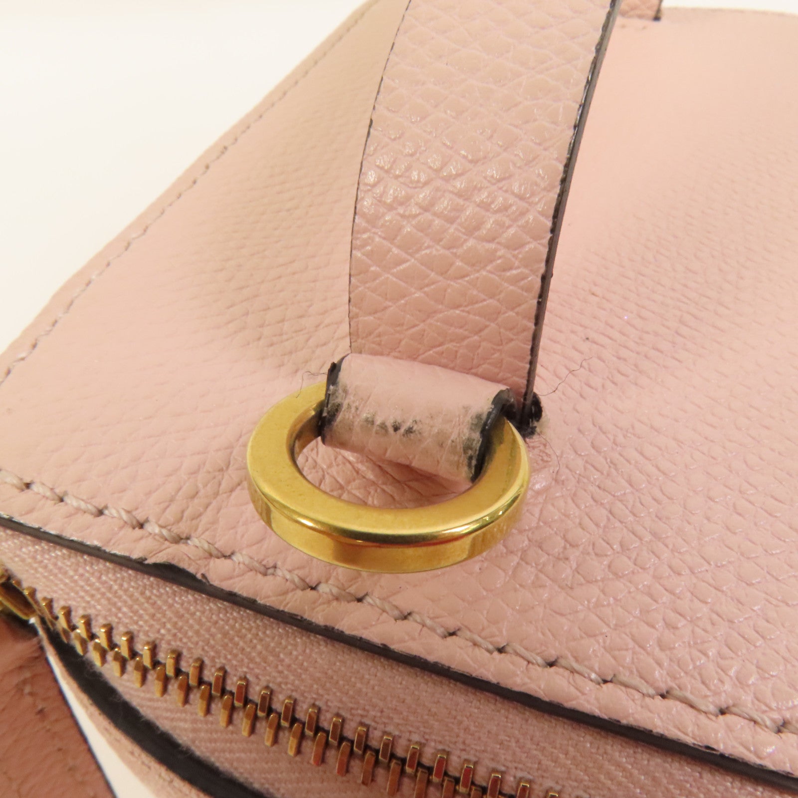 Valentino 牛皮皮革Garavani Vanity Case金扣手挽肩背兩用袋