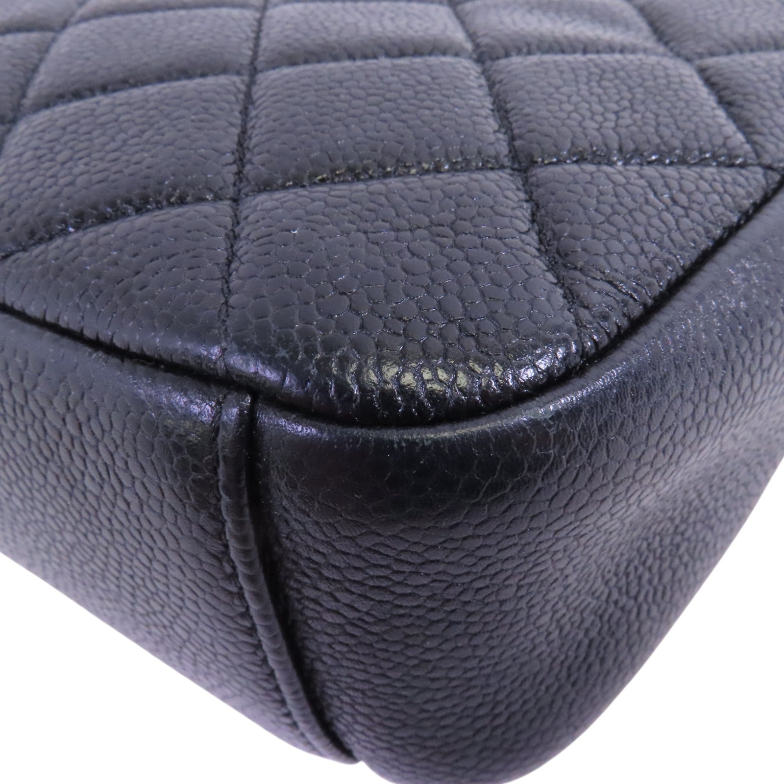 CHANEL 牛皮皮革Chain Shoulder Bag金扣鏈帶肩背袋