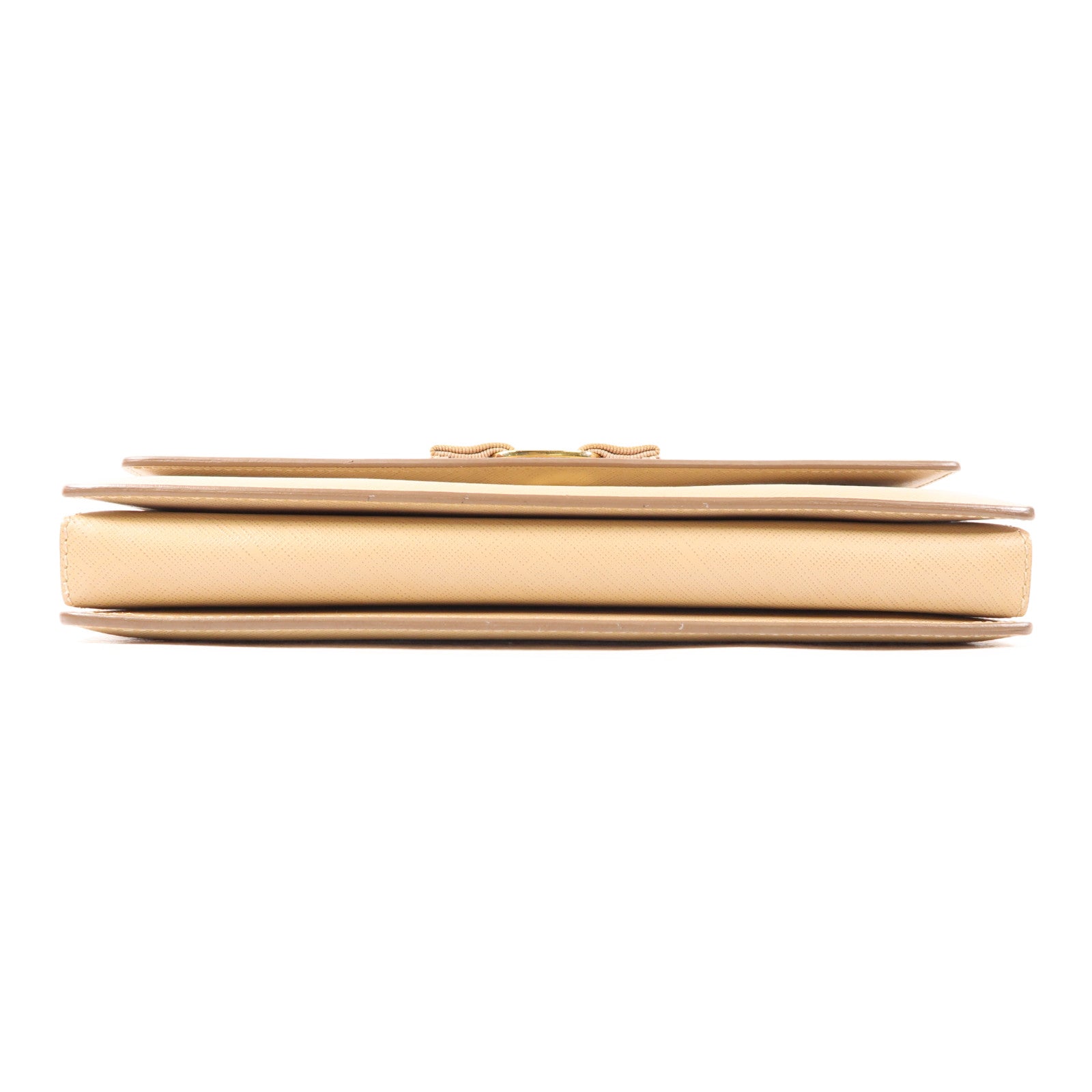Salvatore Ferragamo 【激減優惠】牛皮皮革Chain Shoulder金扣鏈帶肩背袋