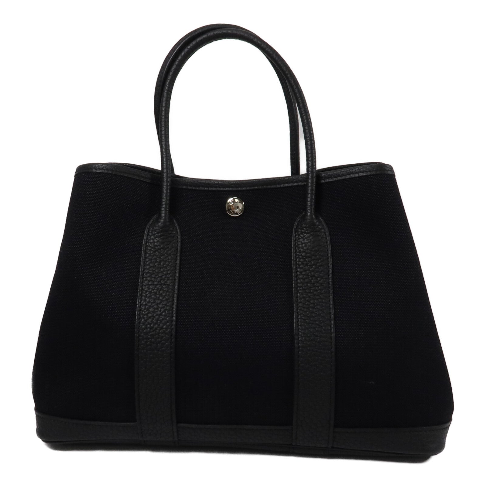 HERMES 帆布Garden Party TPM手挽袋Noir