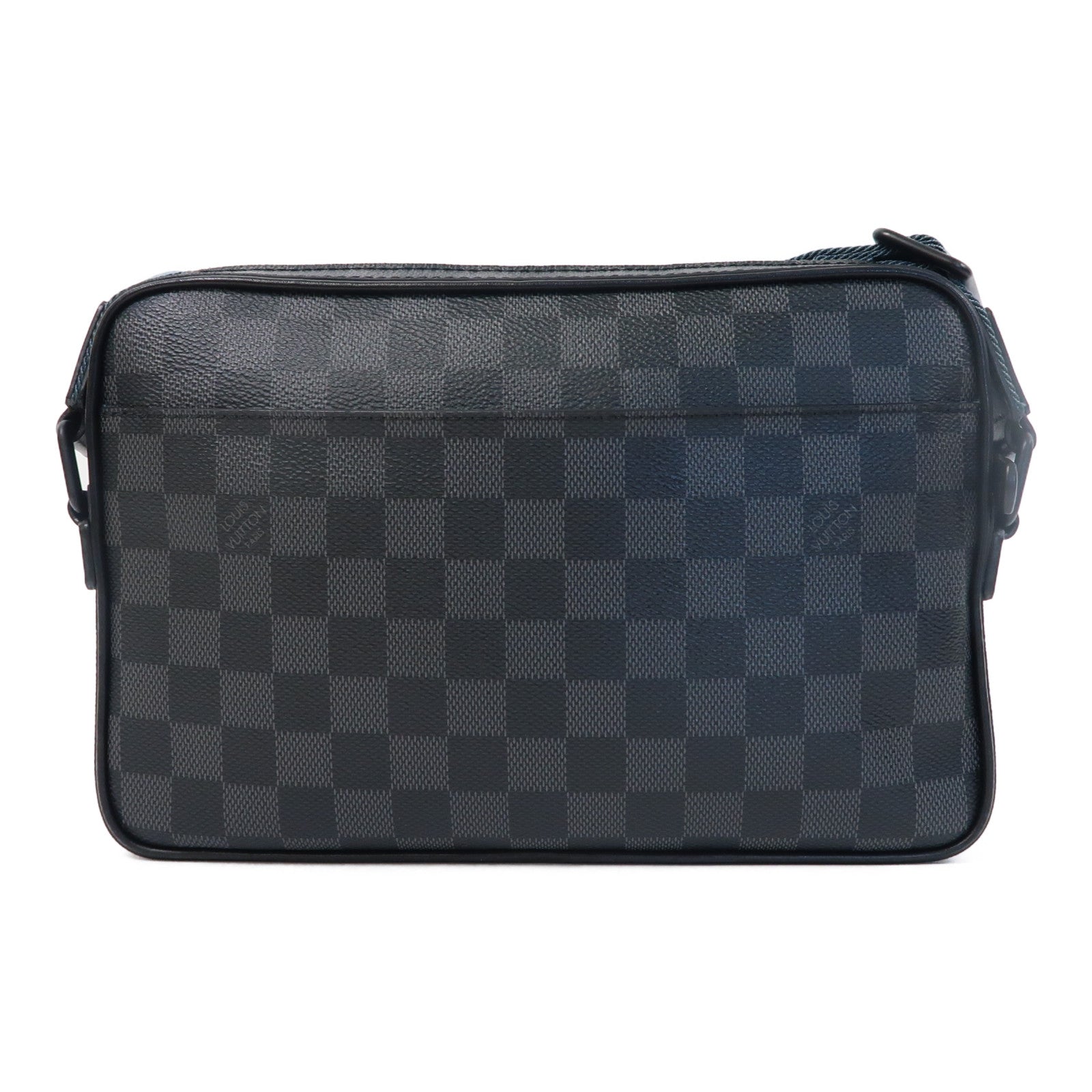 LOUIS VUITTON Damier Graphite Alpha Messenger Bag肩背袋黑色