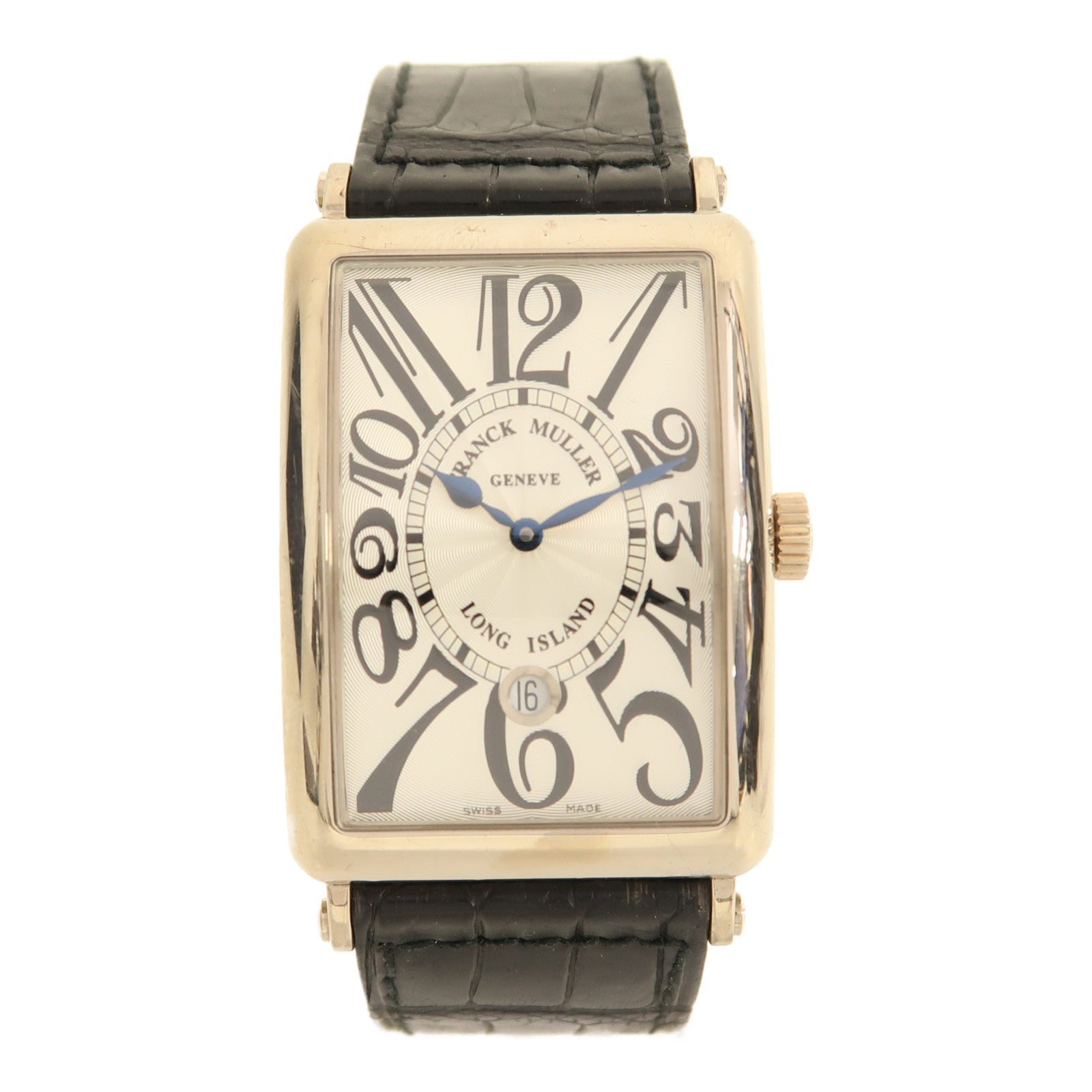 FRANCK MULLER Long Island 32mm Automatic Watch 1150 SC DT 18K White Gold Silver