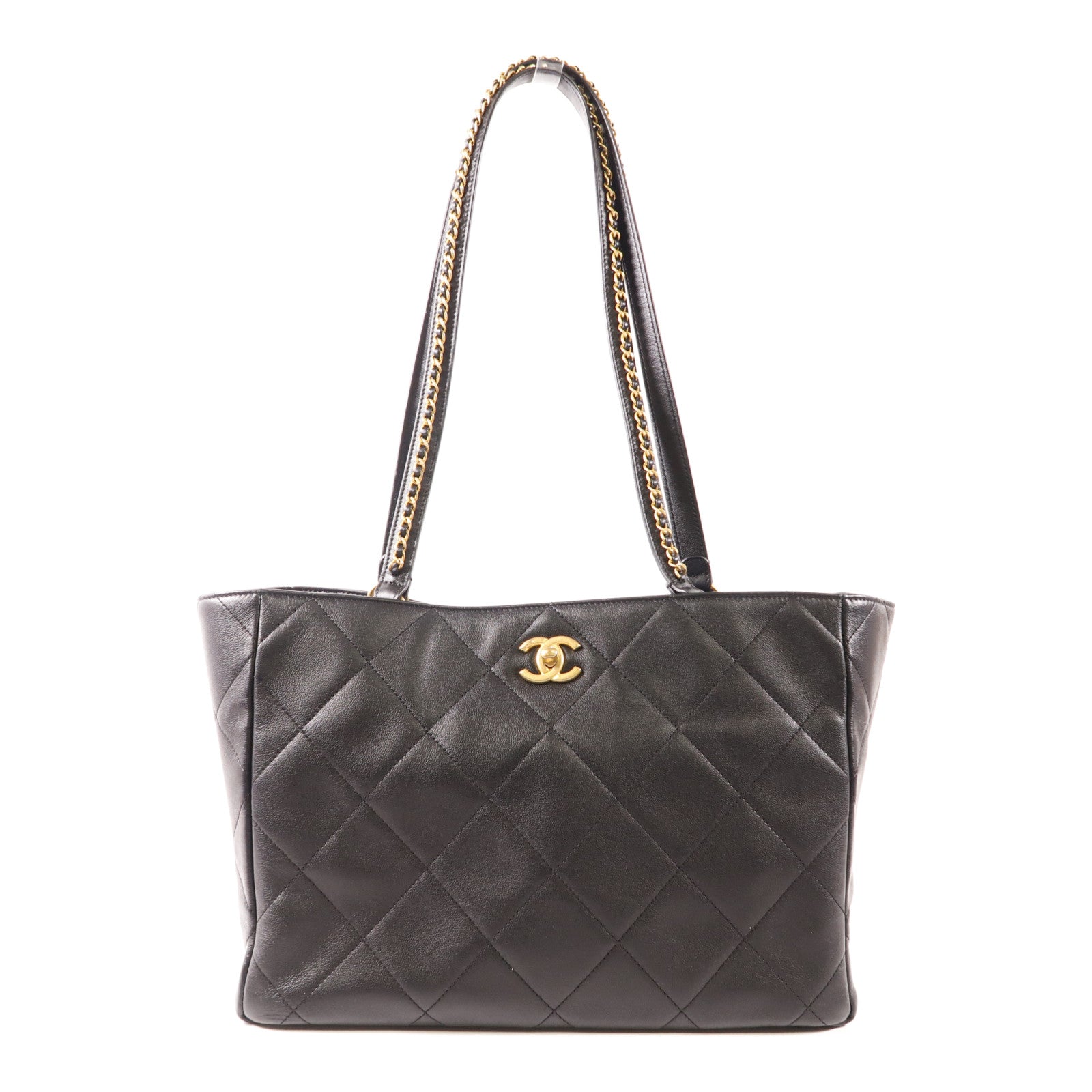 CHANEL 牛皮皮革Shoulder Bag金扣肩背袋
