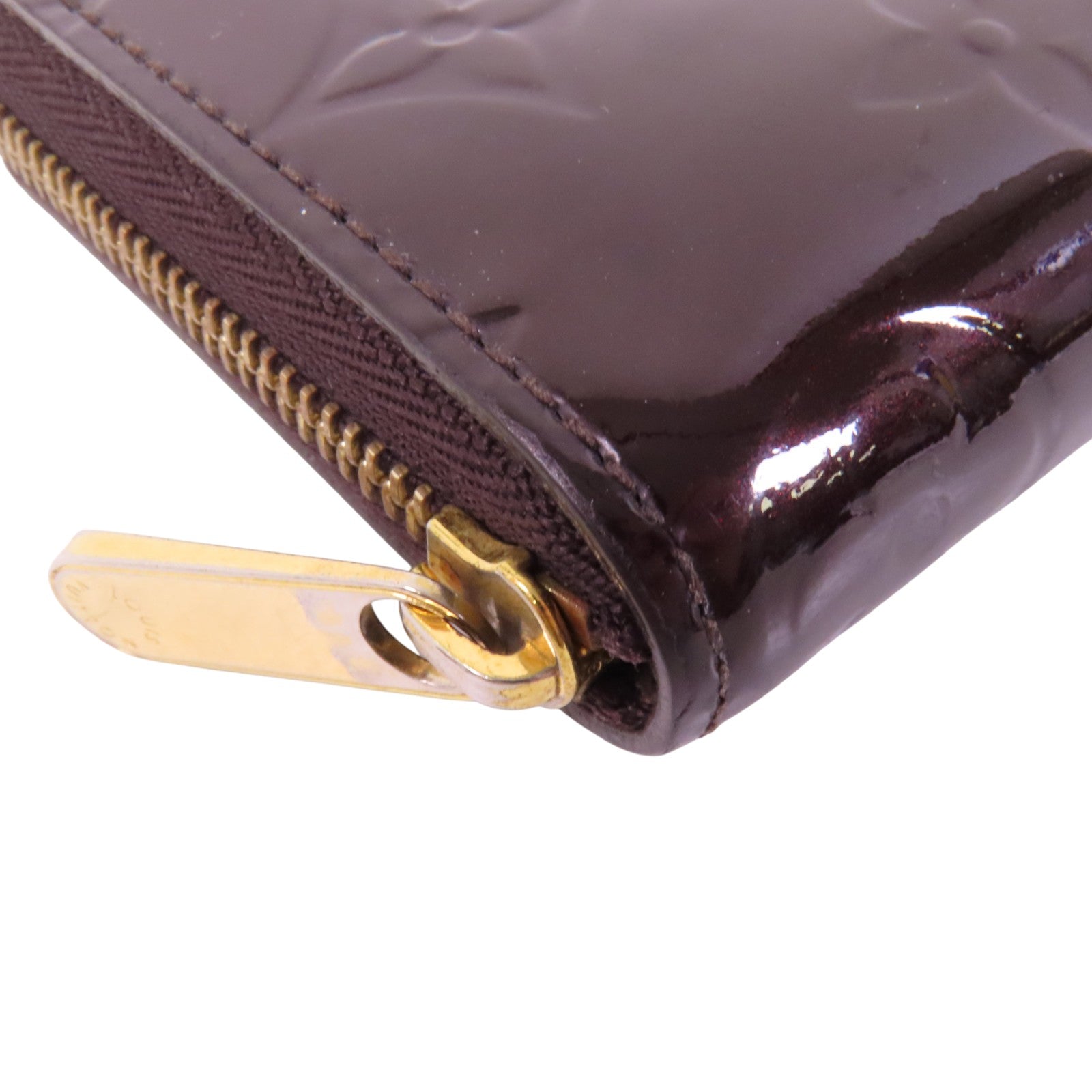 LOUIS VUITTON Monogram Vernis Zippy Coin Purse金扣拉鏈零錢包