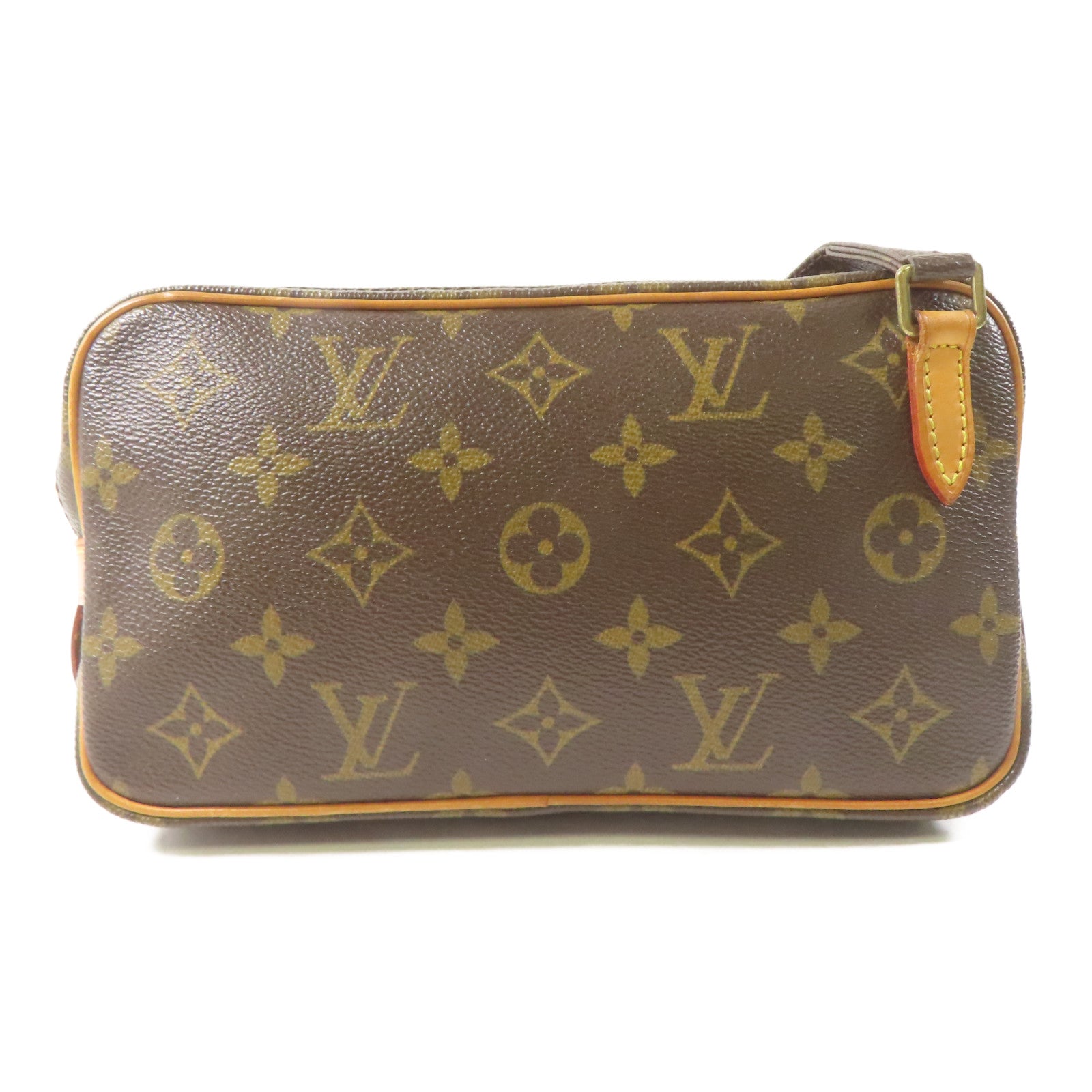 LOUIS VUITTON Monogram Pochette Marly Bando金扣肩背袋啡色
