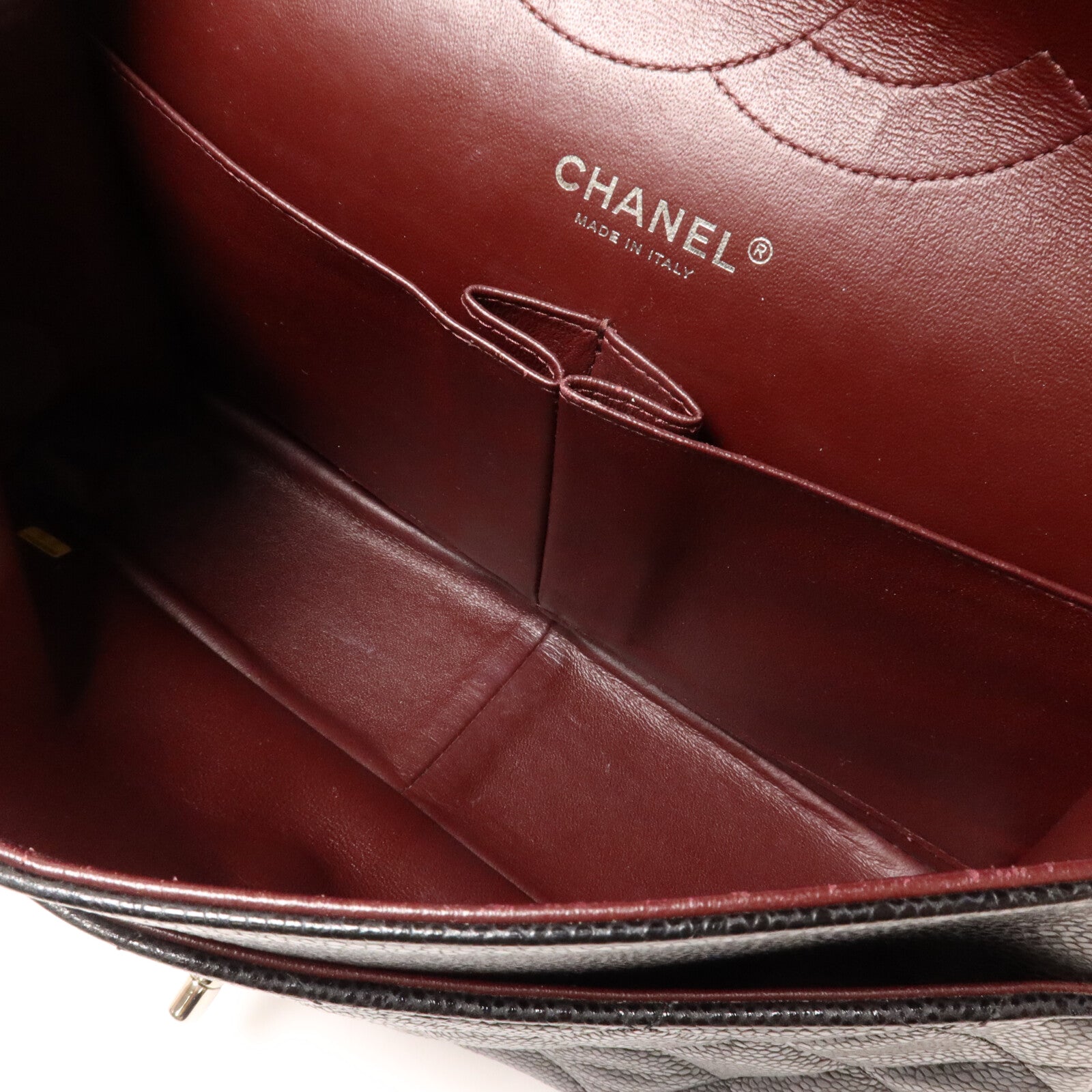 CHANEL 牛皮皮革Large Classic鏈帶肩背袋