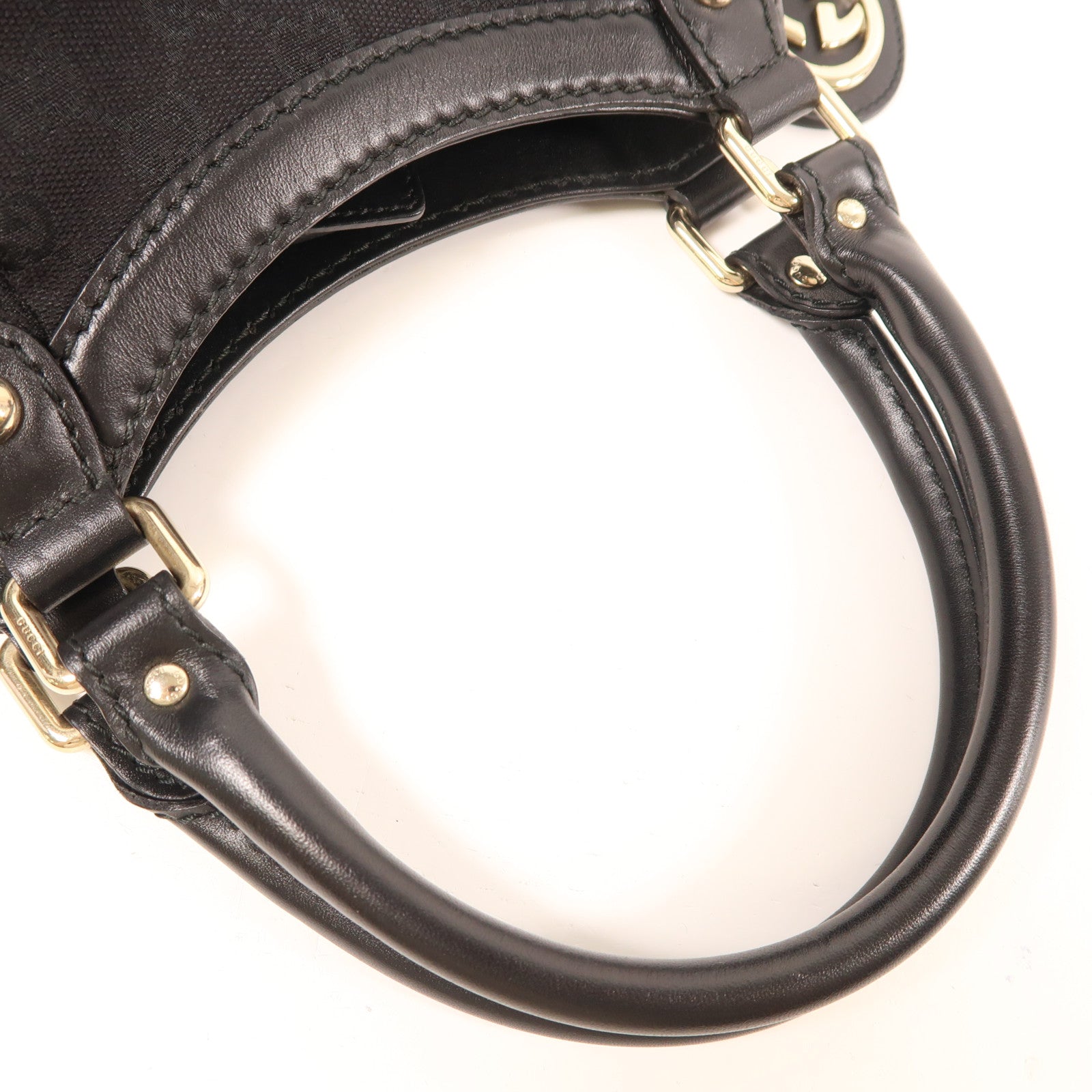 GUCCI 帆布Shoulder Bag金扣肩背袋