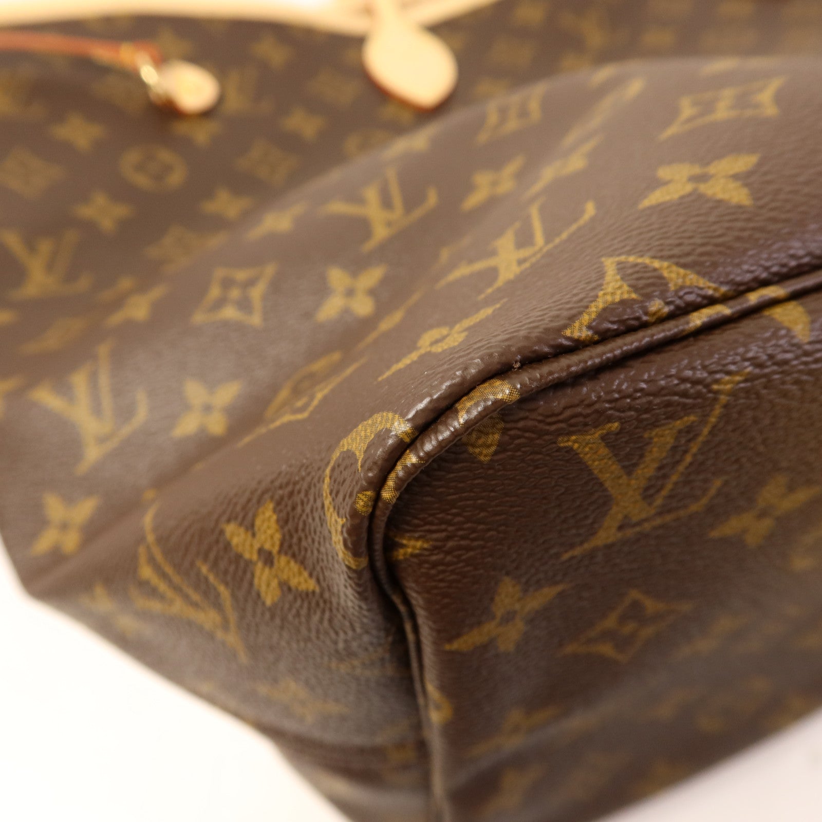 LOUIS VUITTON Monogram Neverfull GM金扣手挽袋