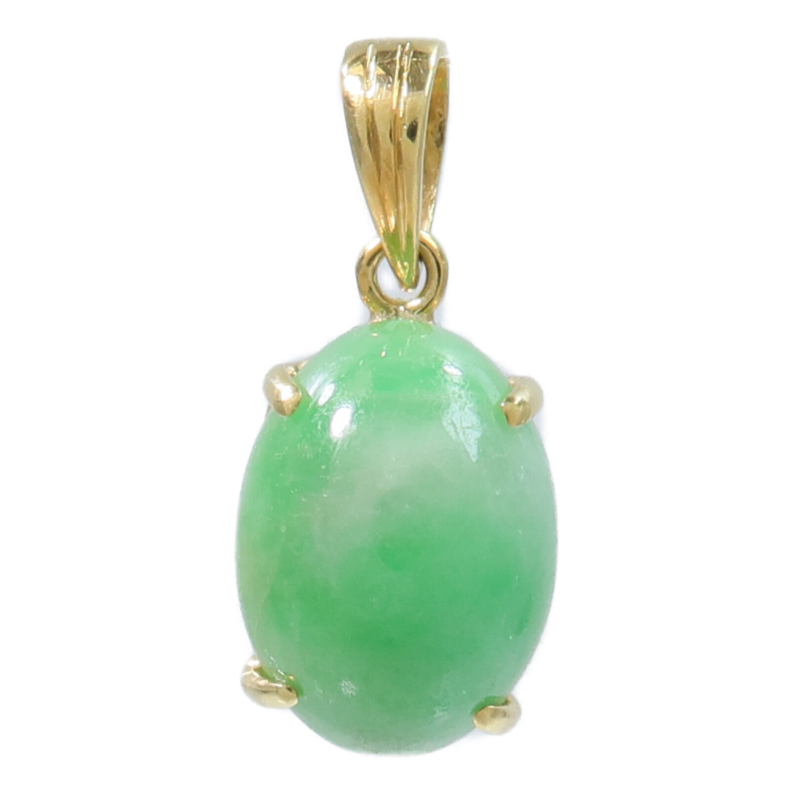 JEWELRY 18K黃金Jade Pendant Top翡翠吊墜
