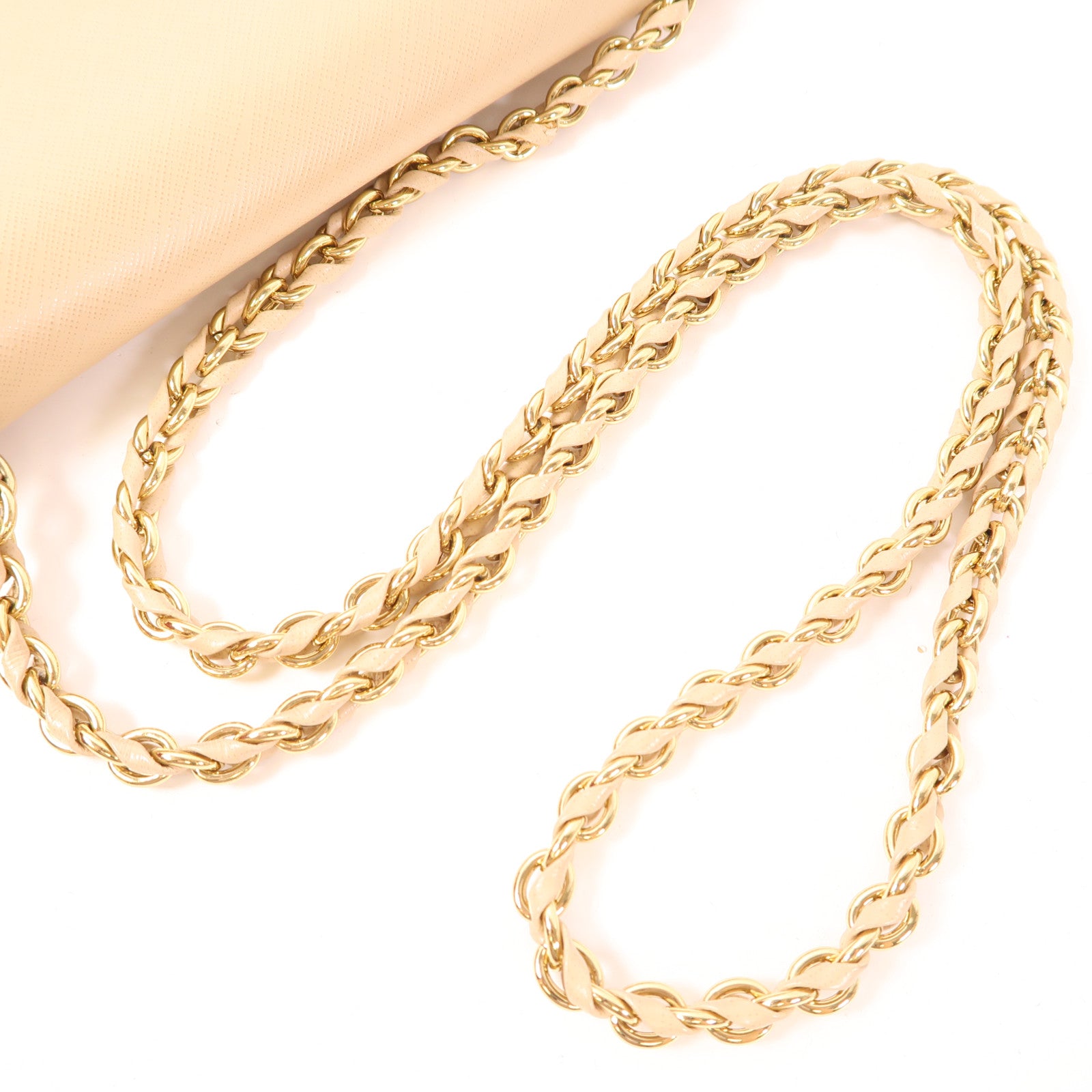 Salvatore Ferragamo 【激減優惠】牛皮皮革Chain Shoulder金扣鏈帶肩背袋