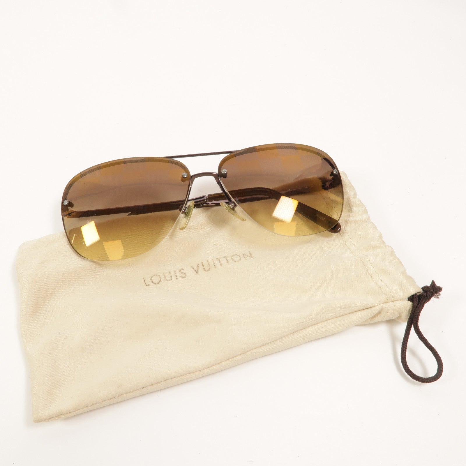 LOUIS VUITTON 金屬/AcetateSocoa Aviator Sunglasses太陽眼鏡