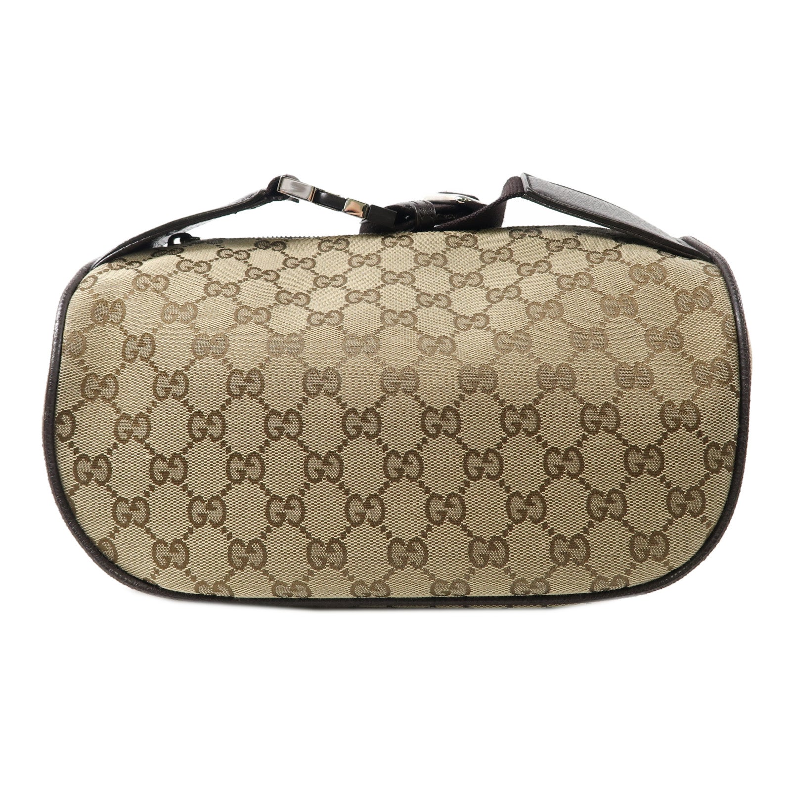 GUCCI 帆布Waist Bag銀扣腰包啡色