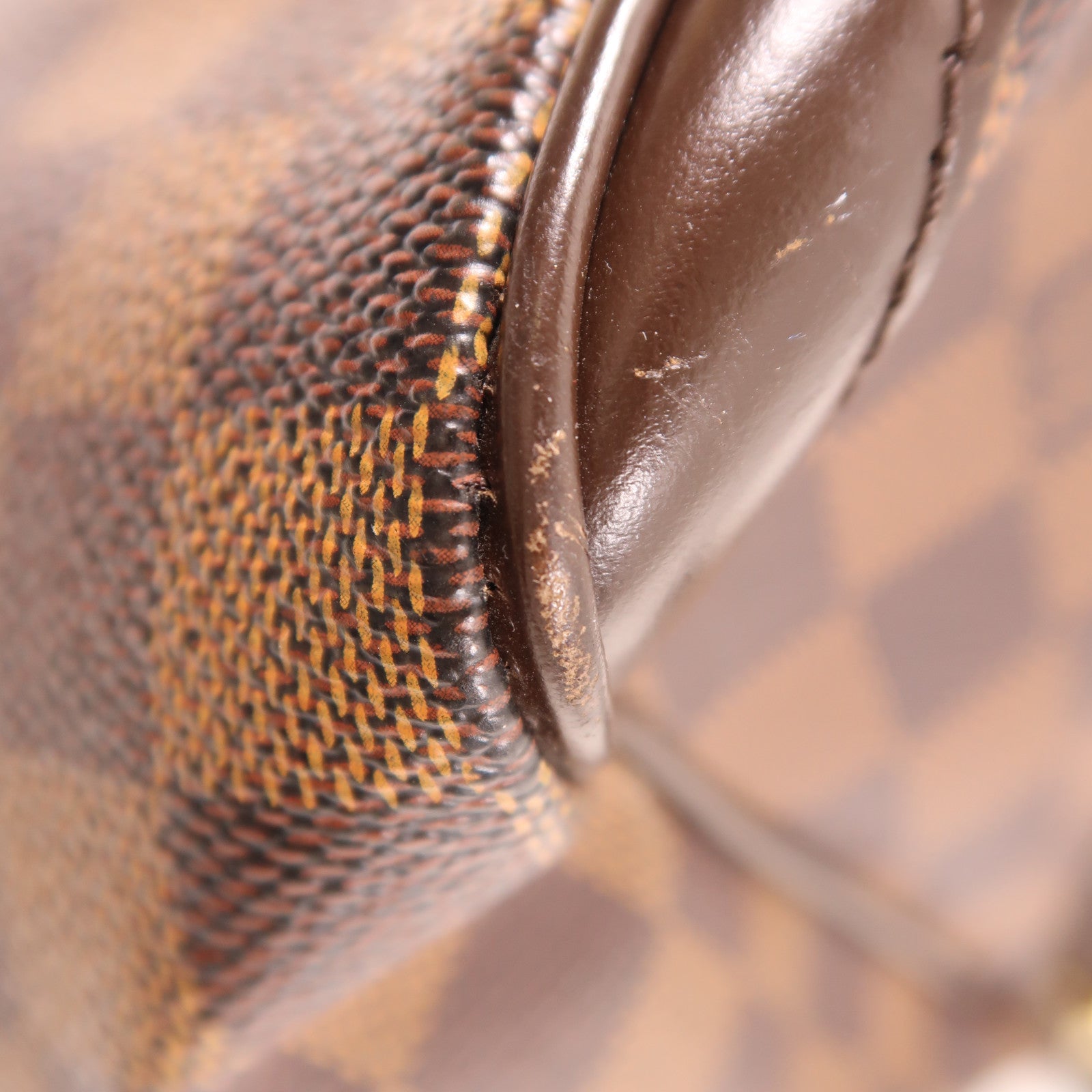 LOUIS VUITTON 【激減優惠】Damier Verona PM金扣肩背袋棕色