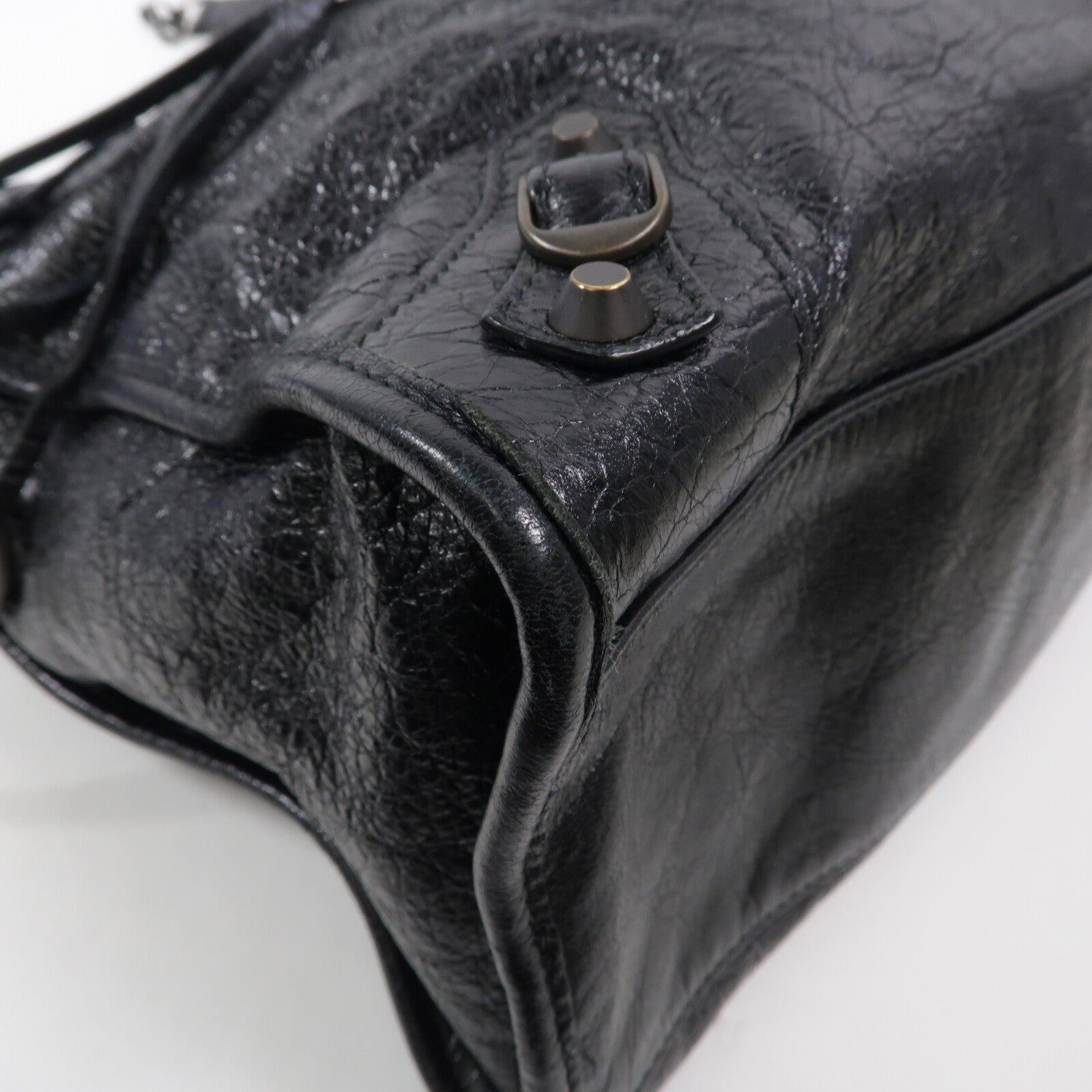BALENCIAGA 羊皮皮革City手挽肩背兩用袋