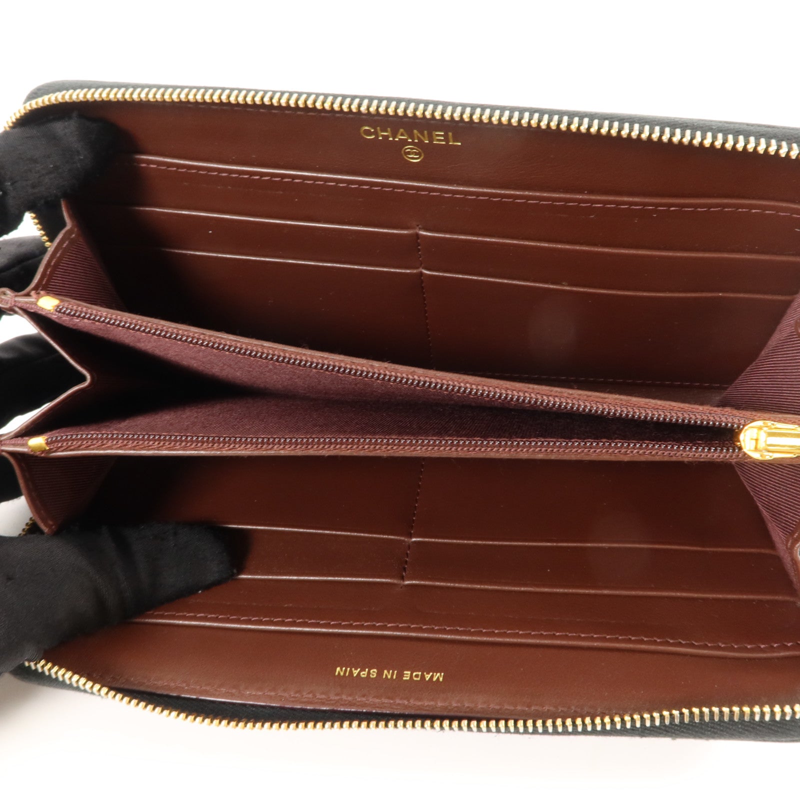 CHANEL 牛皮皮革Zipper Long Wallet長錢包