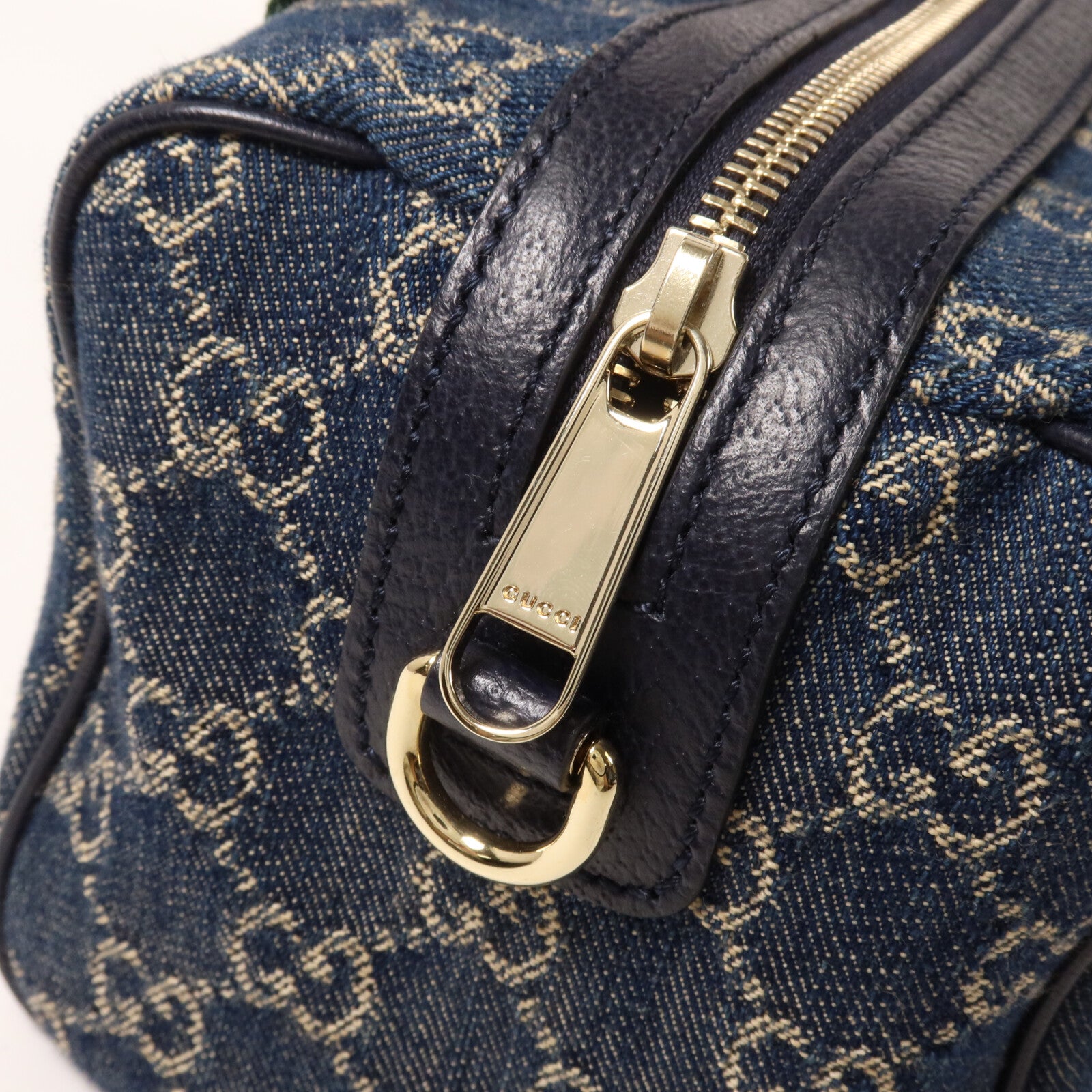 GUCCI 牛仔布Ophidia Boston手挽肩背兩用袋