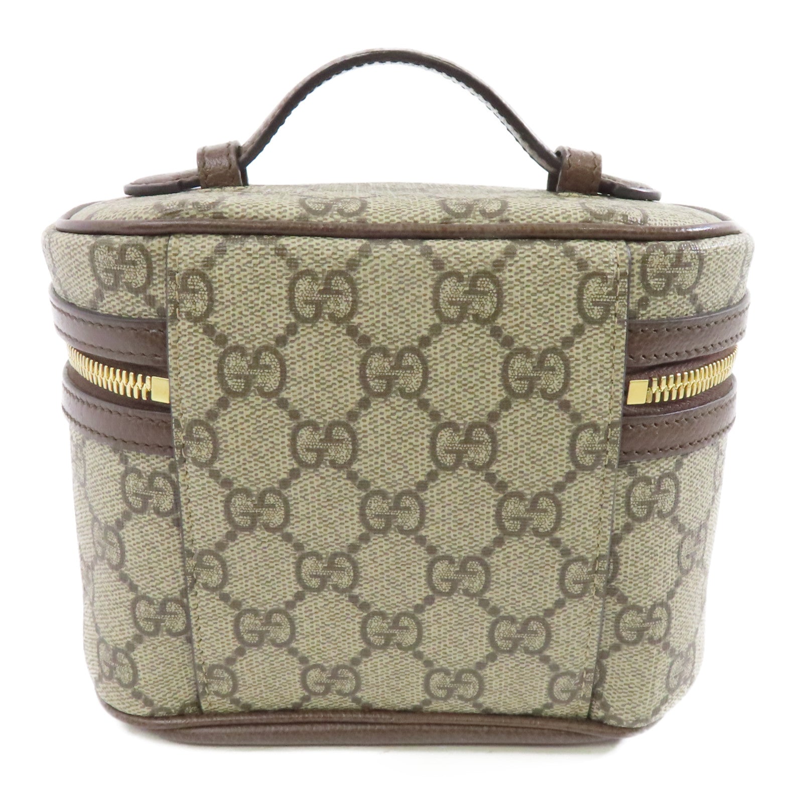 GUCCI 塗層帆布Ophidia Cosmetic Case金扣化妝袋啡色