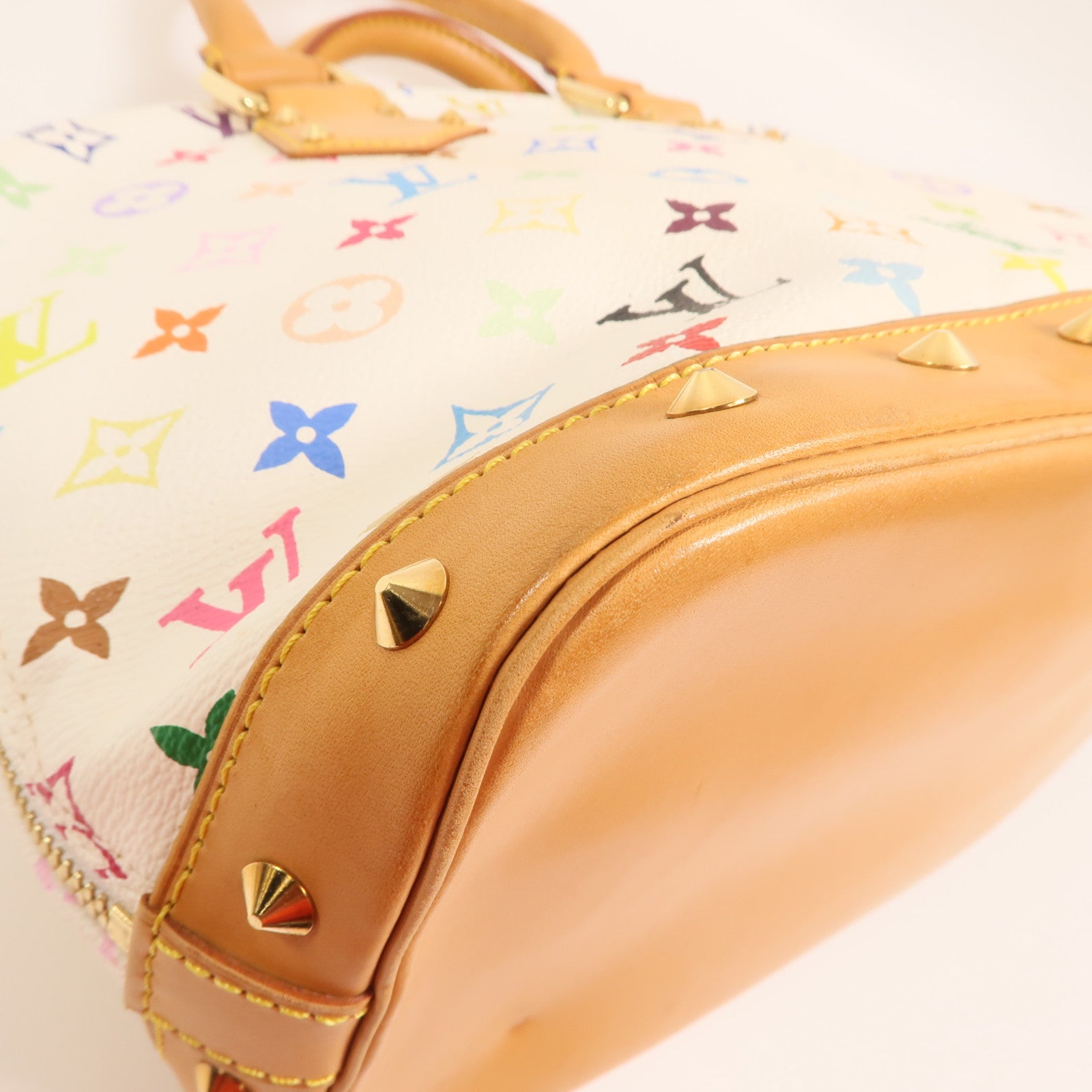 LOUIS VUITTON Monogram Multicolore Alma PM金扣手挽袋
