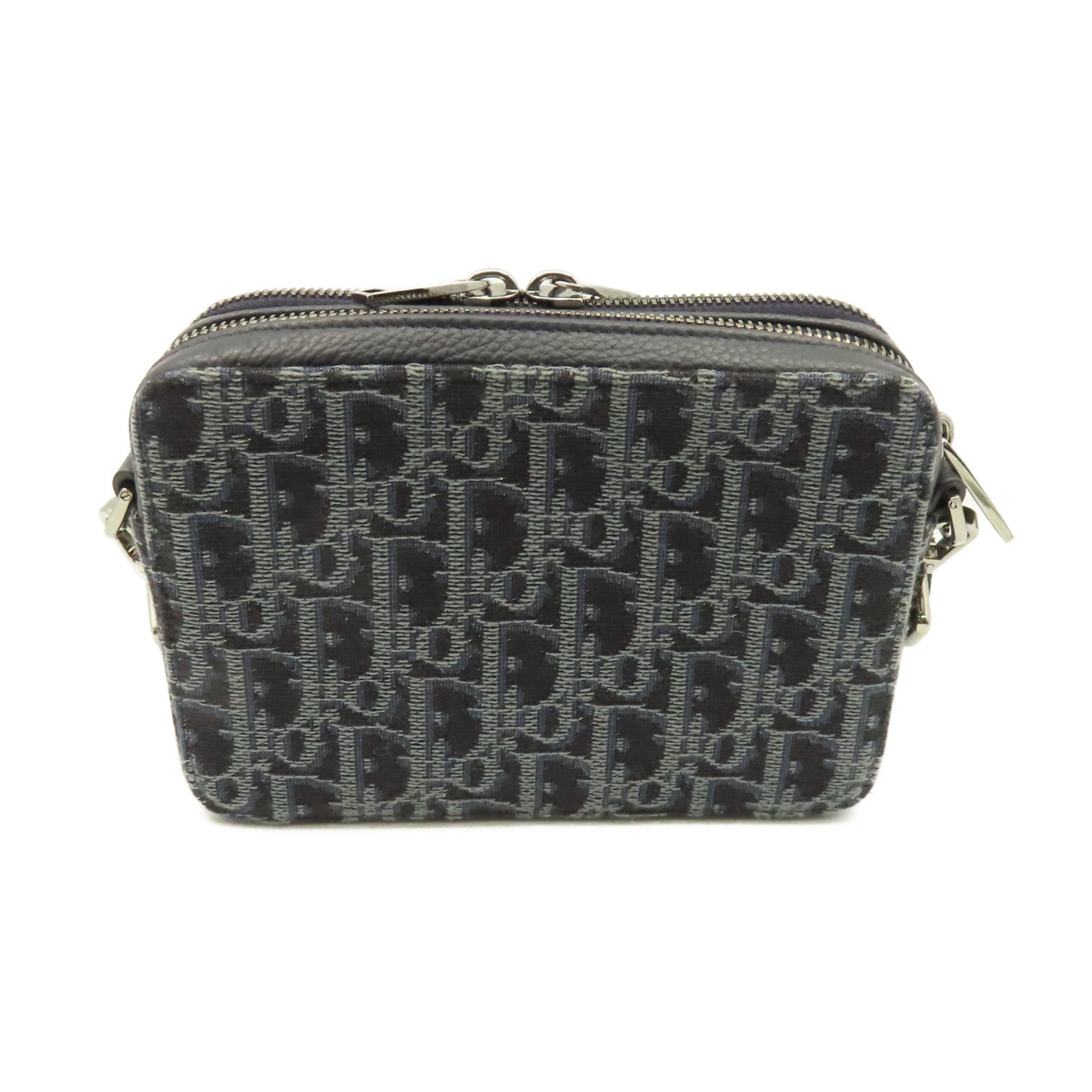 Dior 【激減優惠】帆布Oblique Jacquard Shoulder Bag肩背袋寶藍色
