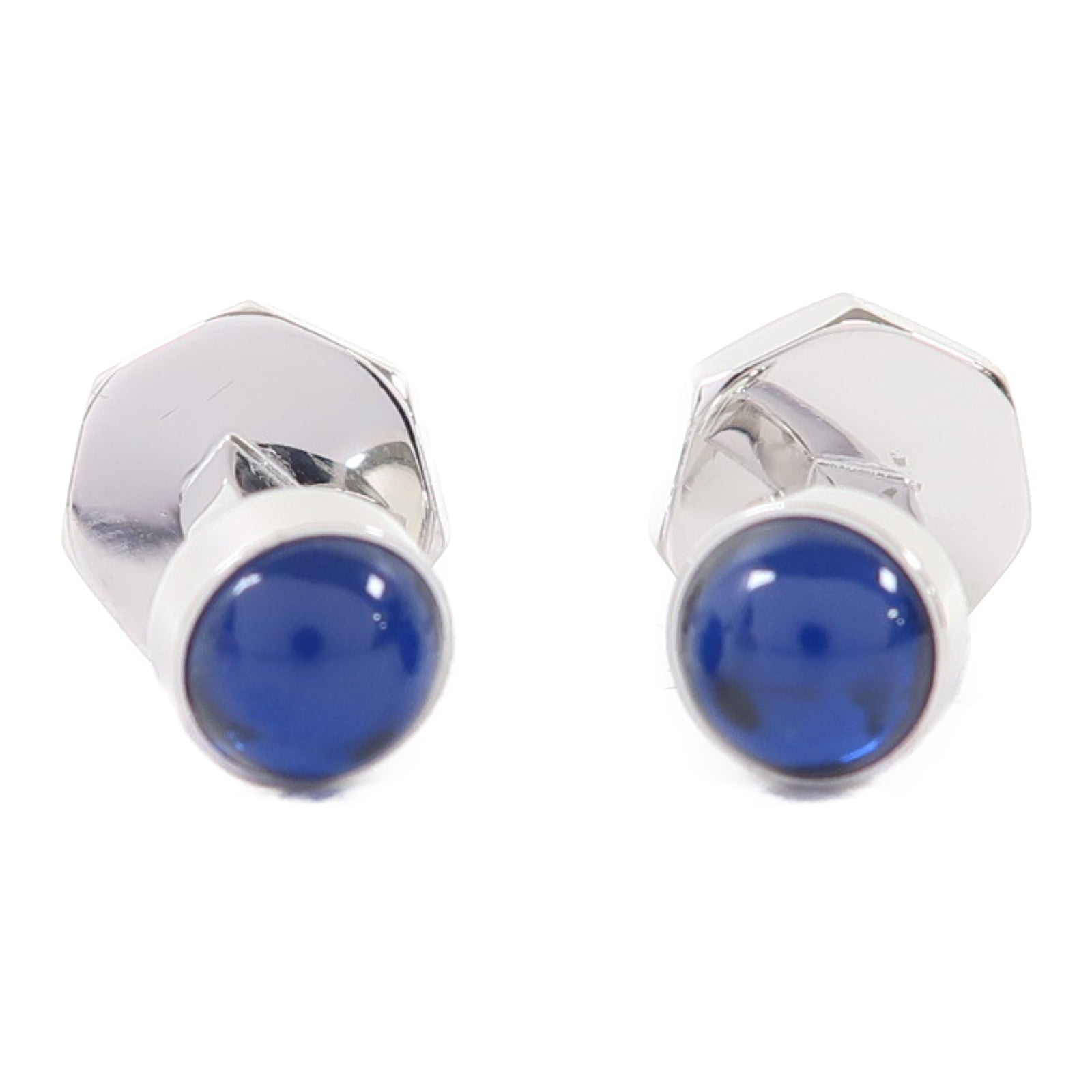 CARTIER 925純銀Cuff Links袖扣藍色