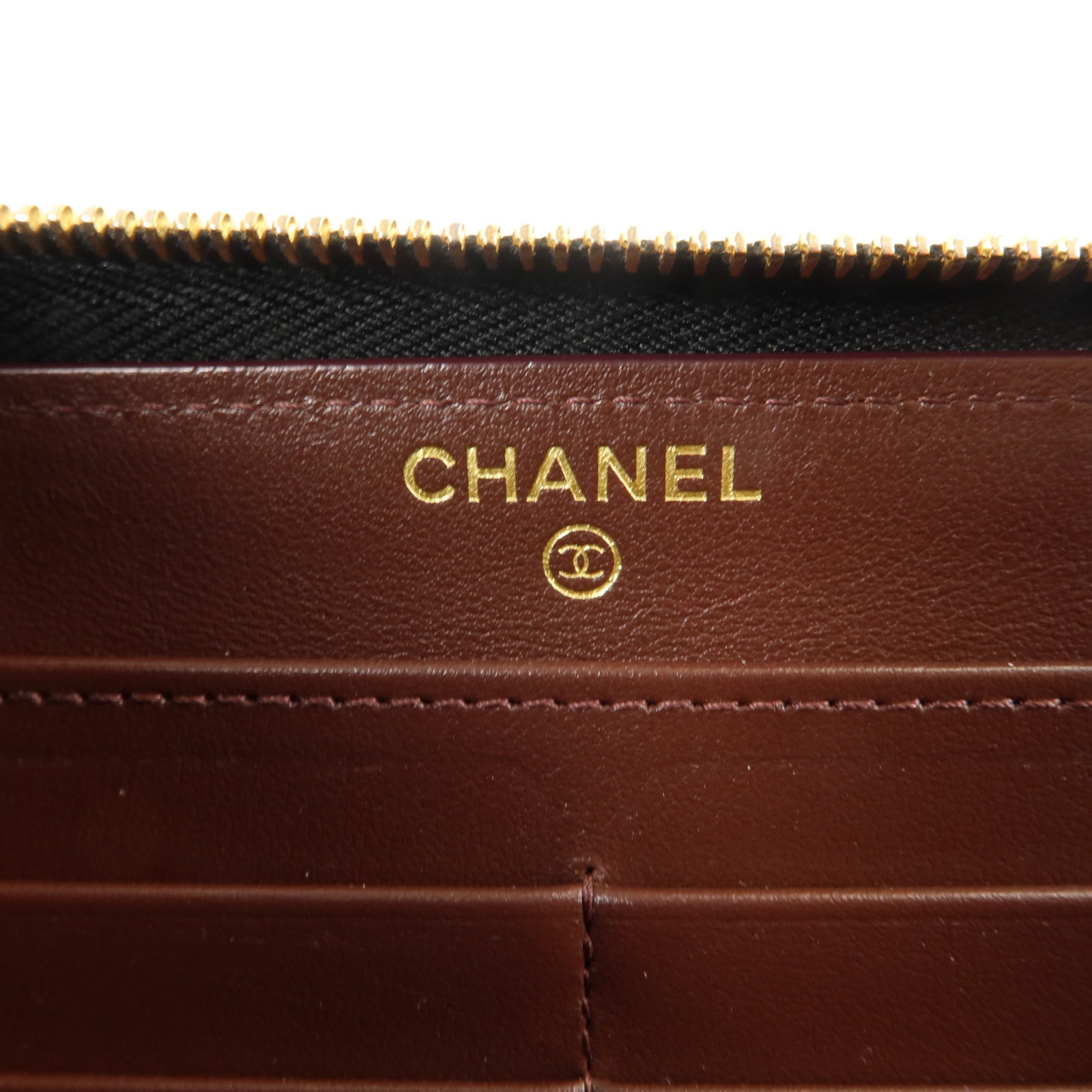CHANEL 牛皮皮革Zipper Long Wallet長錢包