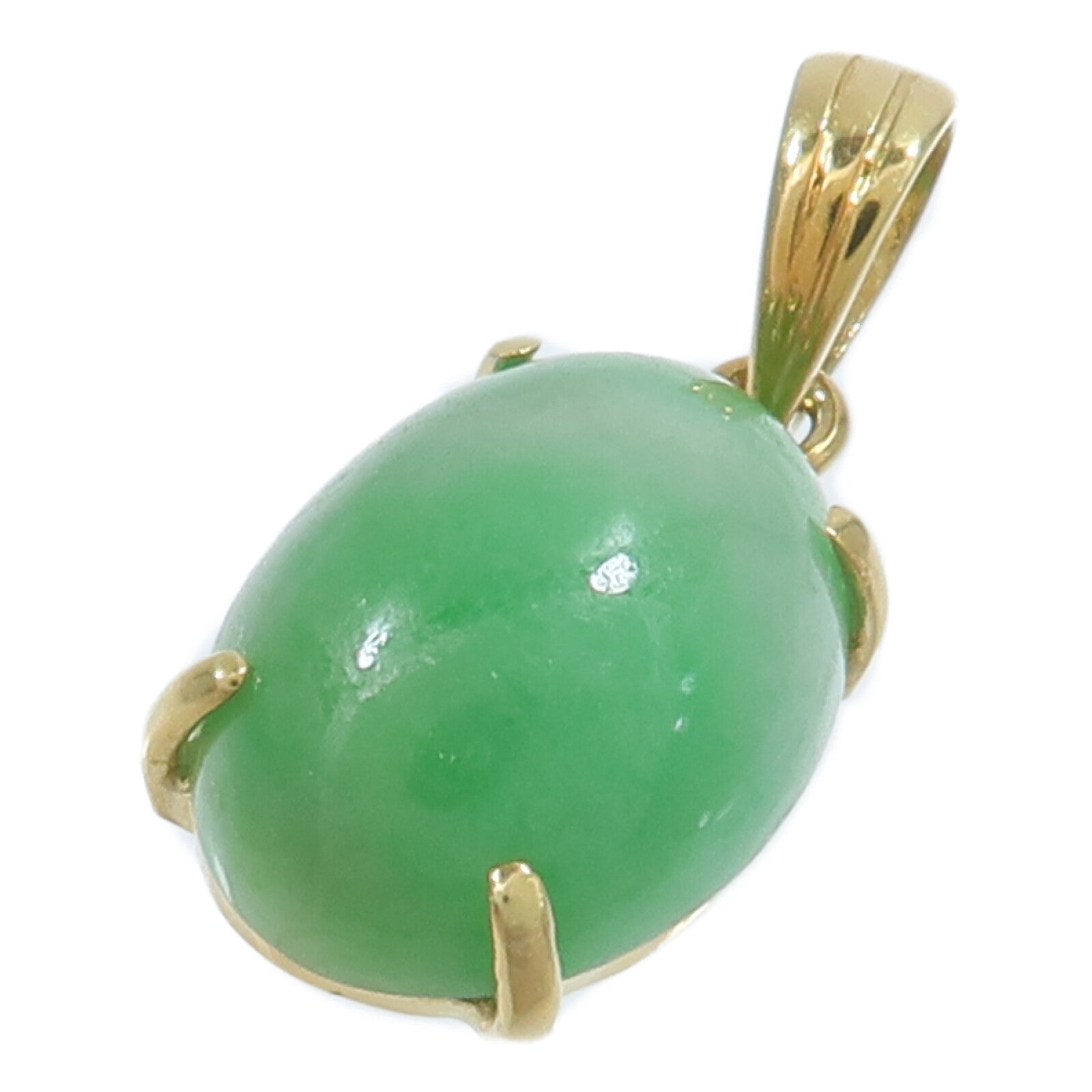 JEWELRY 18K黃金Jade Pendant Top翡翠吊墜
