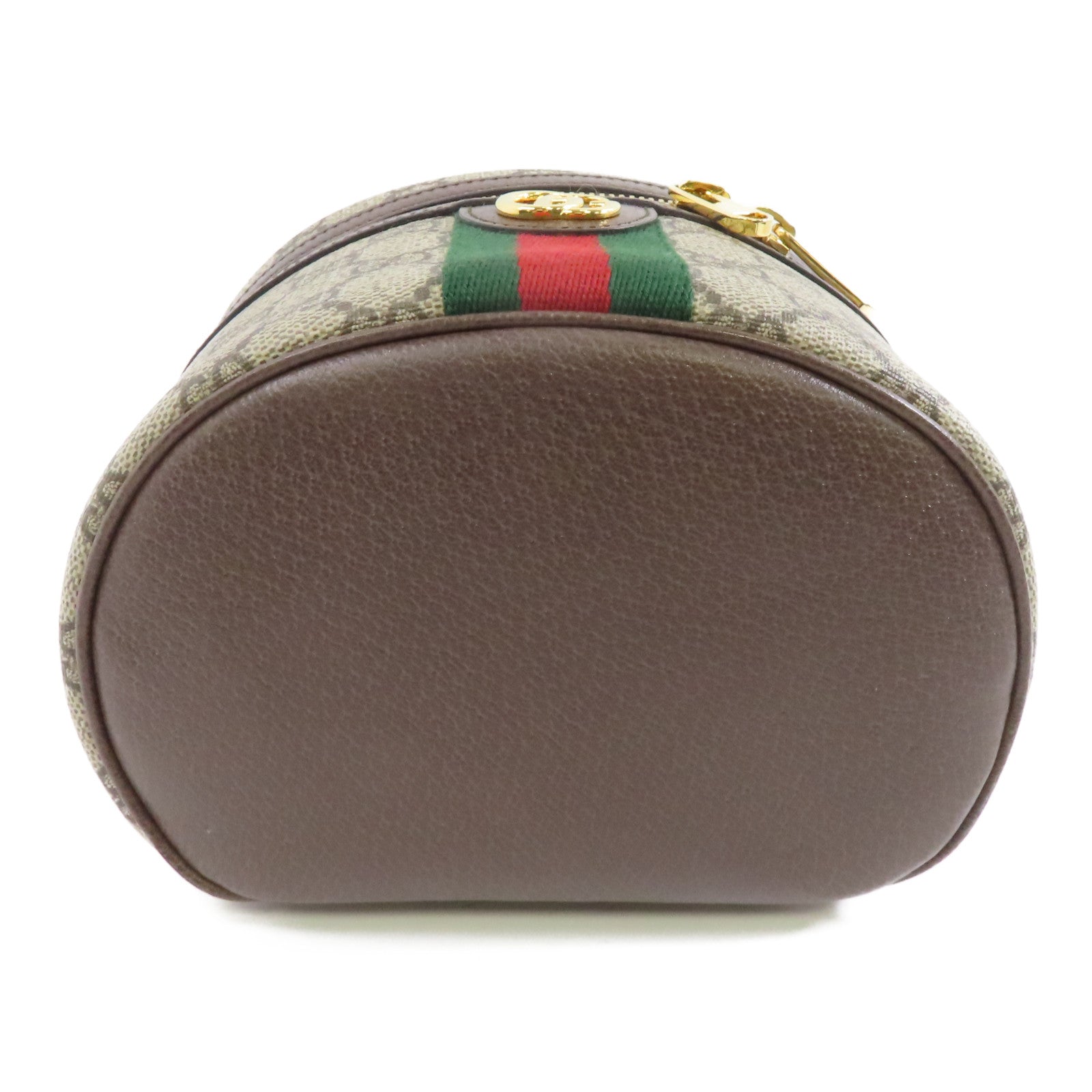 GUCCI 塗層帆布Ophidia Cosmetic Case金扣化妝袋啡色