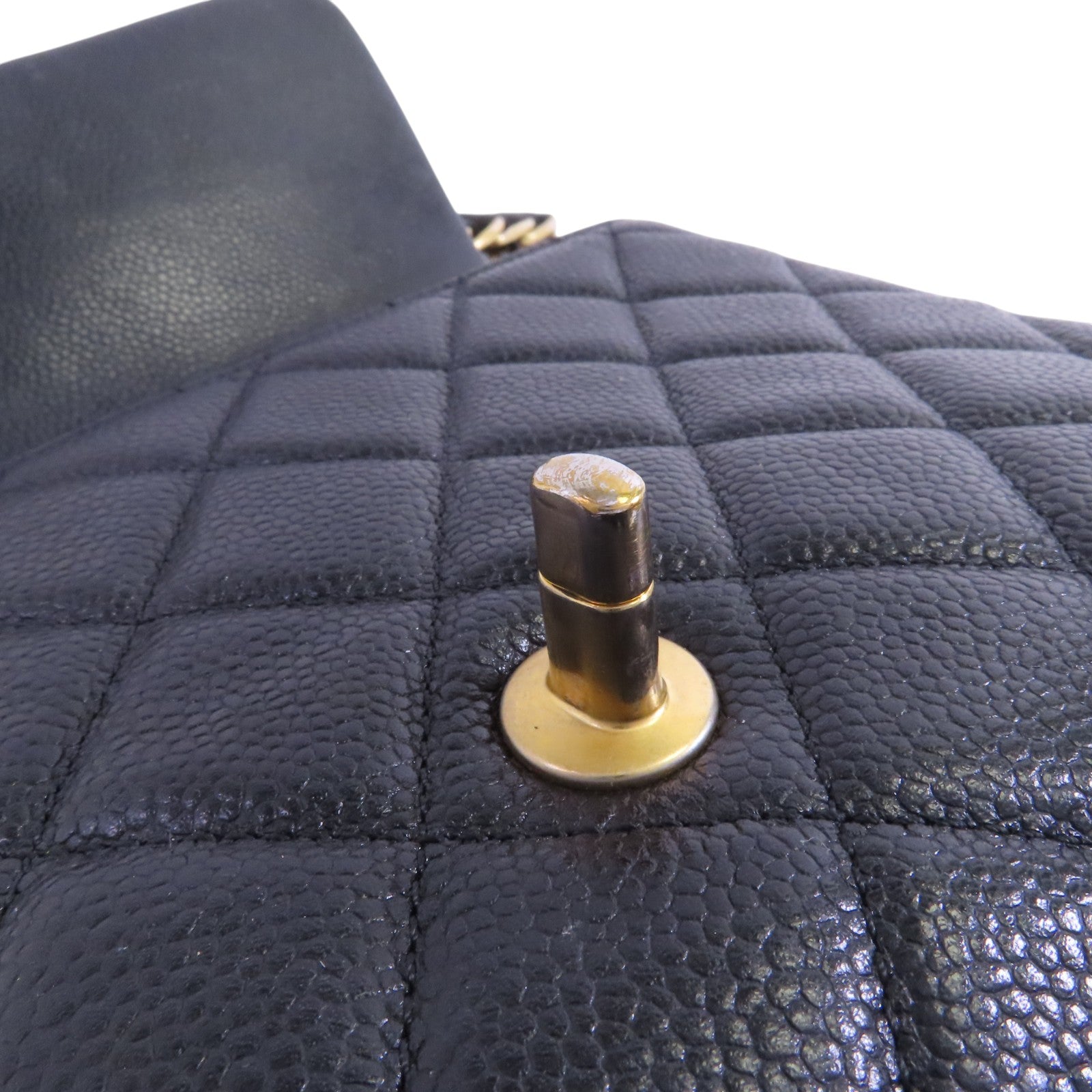 CHANEL 牛皮皮革Chain Shoulder Bag金扣鏈帶肩背袋