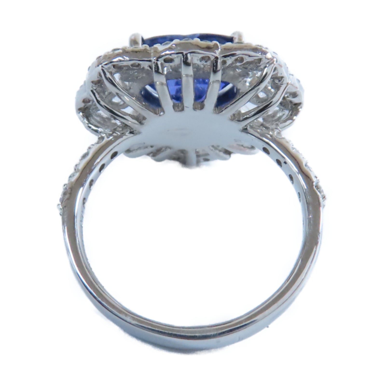 JEWELRY 【激減優惠】PT950鉑金Ring3.63ct藍寶石/1.00ct鑽石戒指US#6.25