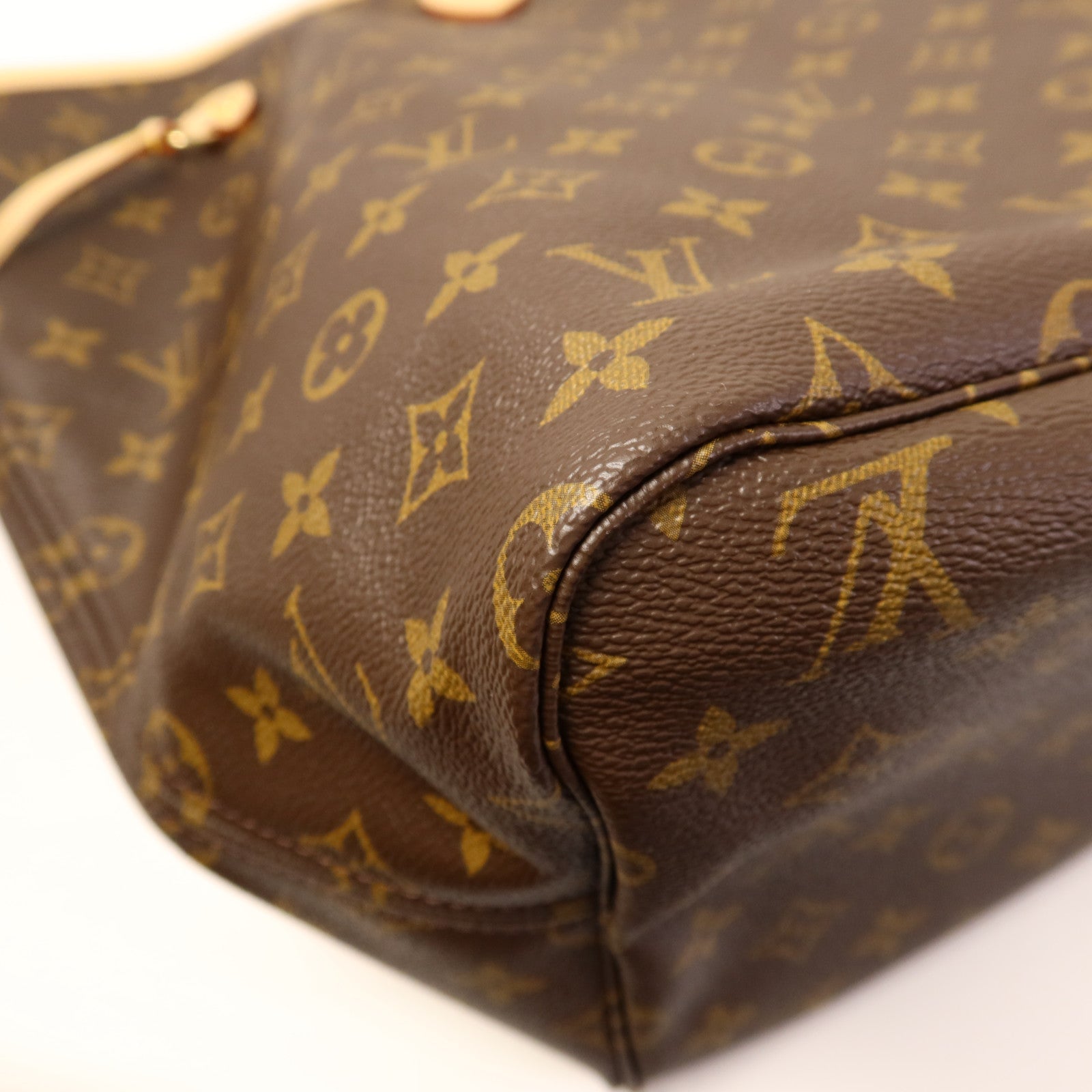 LOUIS VUITTON Monogram Neverfull GM金扣手挽袋