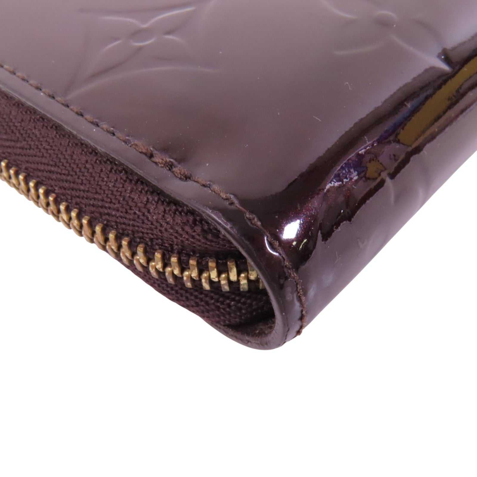 LOUIS VUITTON Monogram Vernis Zippy Coin Purse金扣拉鏈零錢包