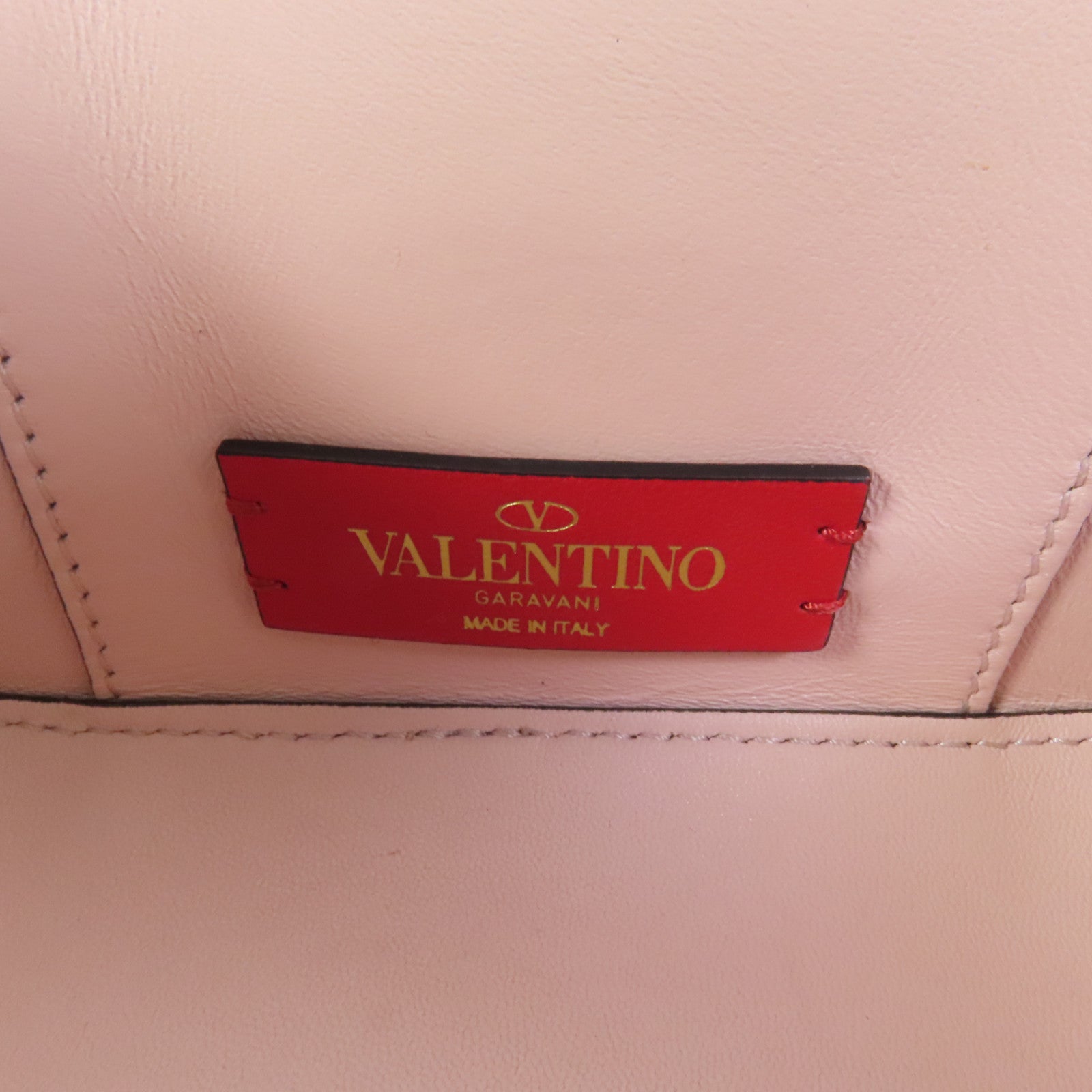 Valentino 牛皮皮革Garavani Vanity Case金扣手挽肩背兩用袋