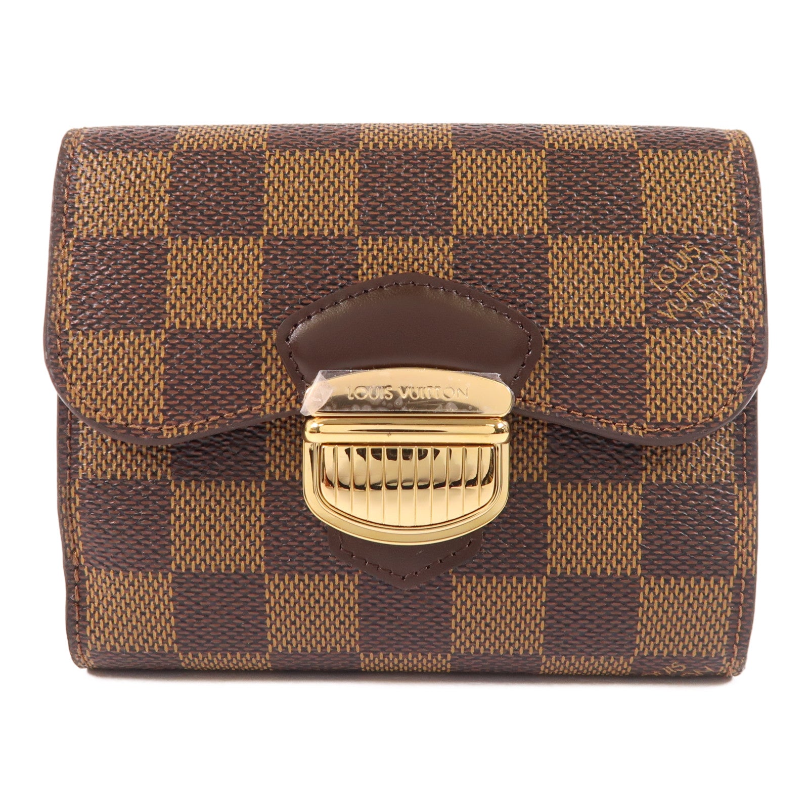 LOUIS VUITTON LV GHW Joey Wallet N60034 Damier Brown