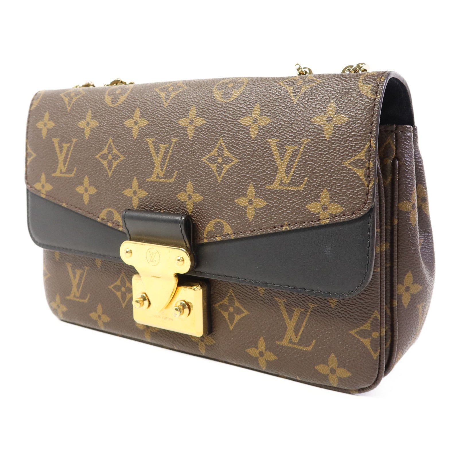 LOUIS VUITTON Monogram Marceau金扣肩背袋