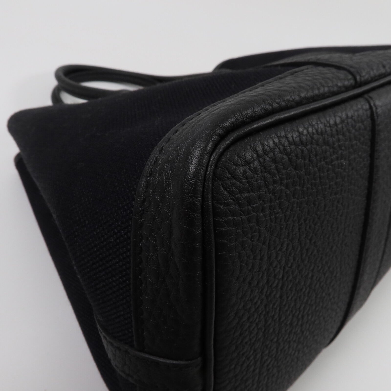 HERMES 帆布Garden Party TPM手挽袋Noir