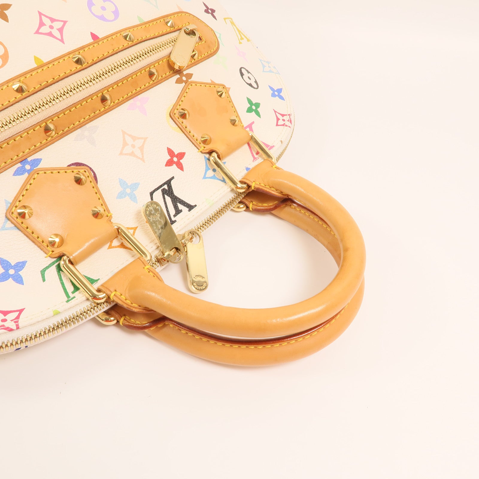 LOUIS VUITTON Monogram Multicolore Alma PM金扣手挽袋
