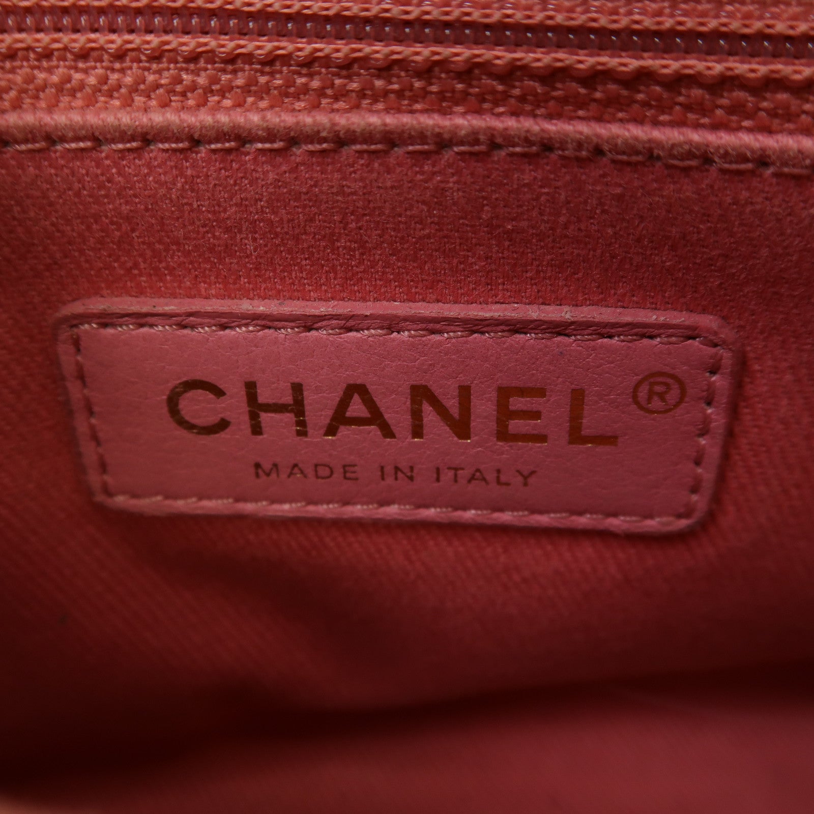 CHANEL 斜紋Caviar皮革Coco Handle金扣手挽肩背兩用袋粉紅色
