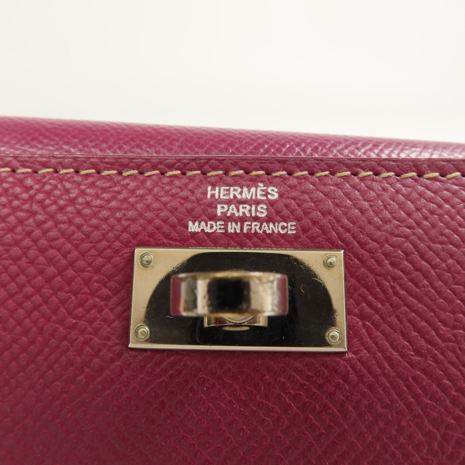 HERMES Epsom皮革Kelly Wallet長錢包Tosca/Rose Tyrien